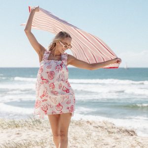 Elena Mini Dress - Red Lobster