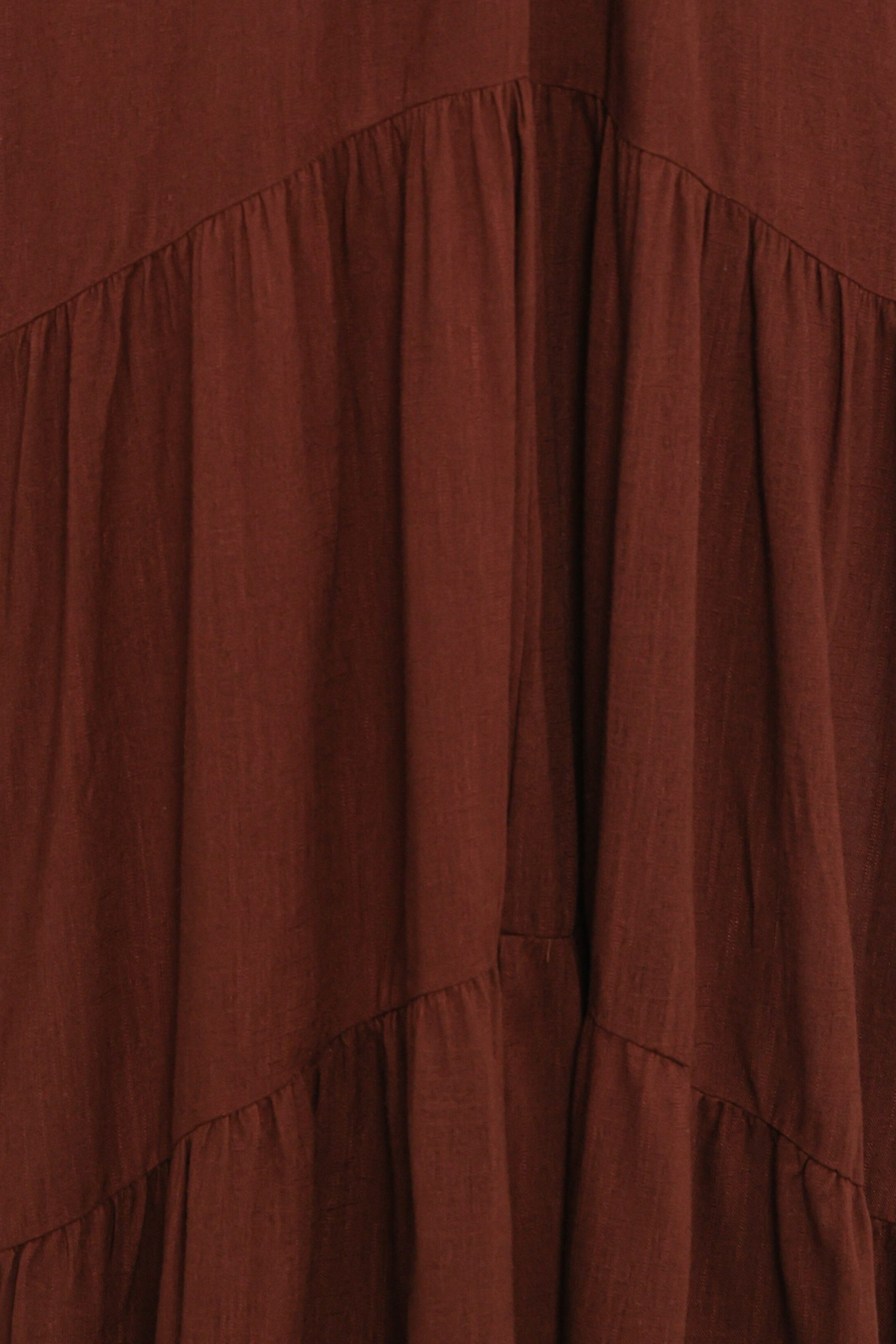 Eleonara Midi Dress - Chocolate - Image 6