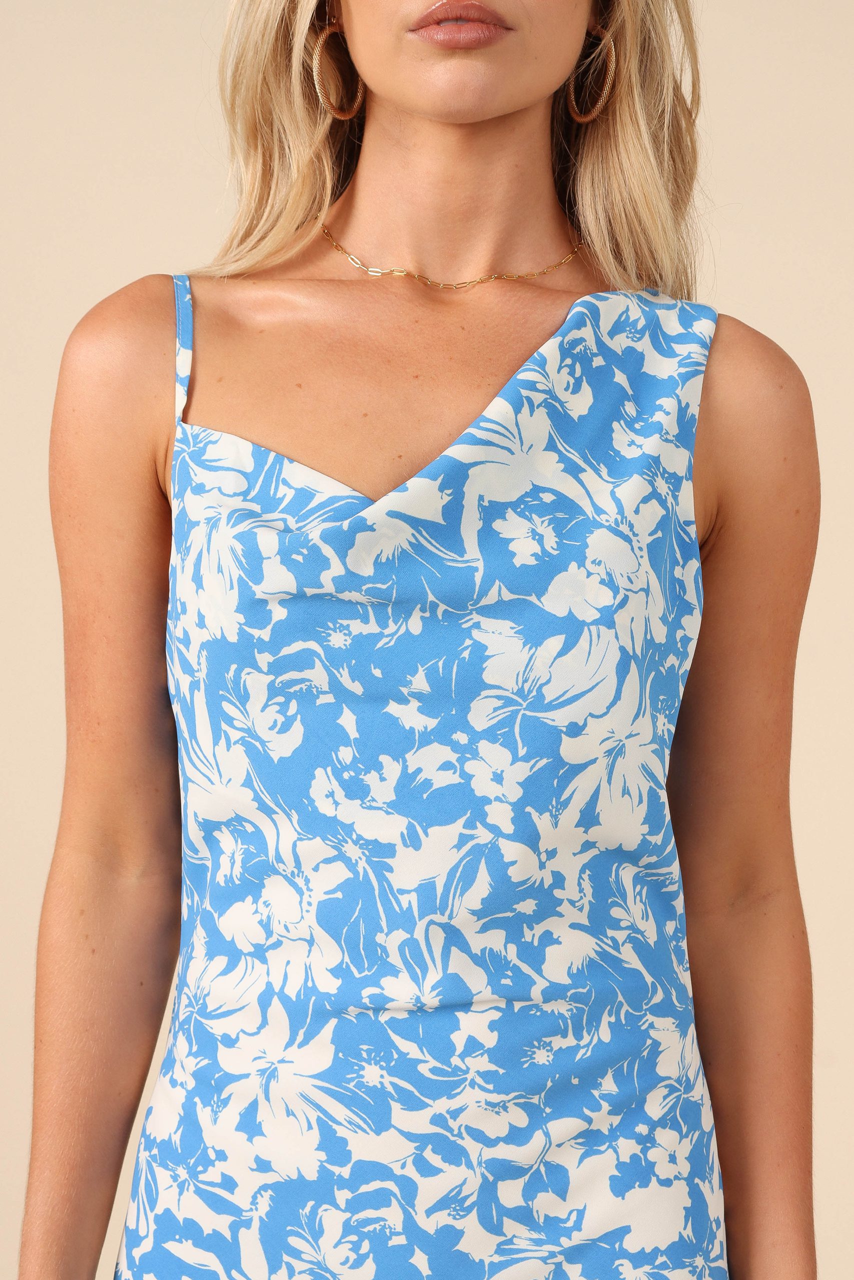 Elias Midi Dress - Blue Floral - Image 3
