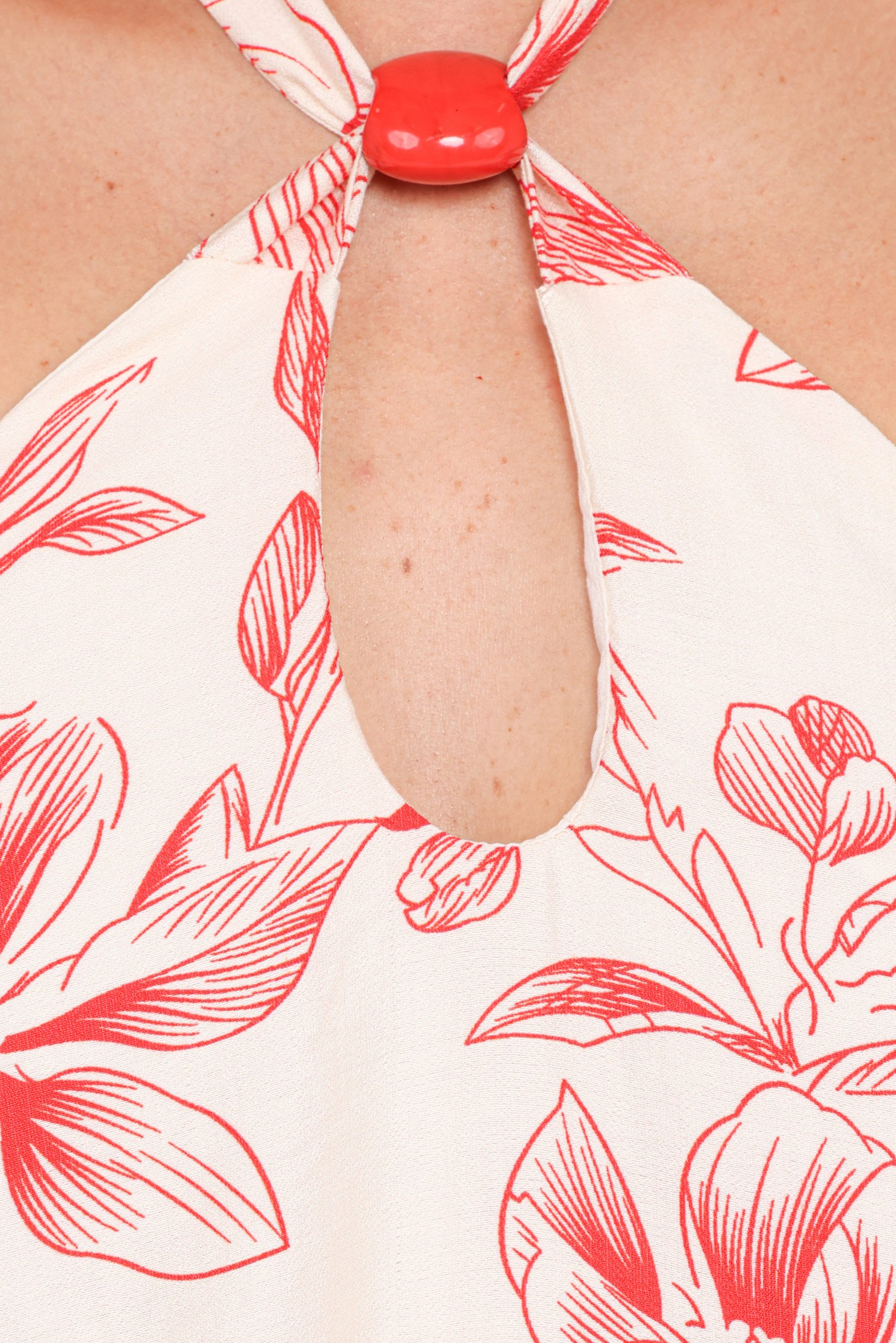 Elira Mini Dress - Red Floral - Image 8