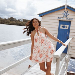 Elira Mini Dress - Red Floral