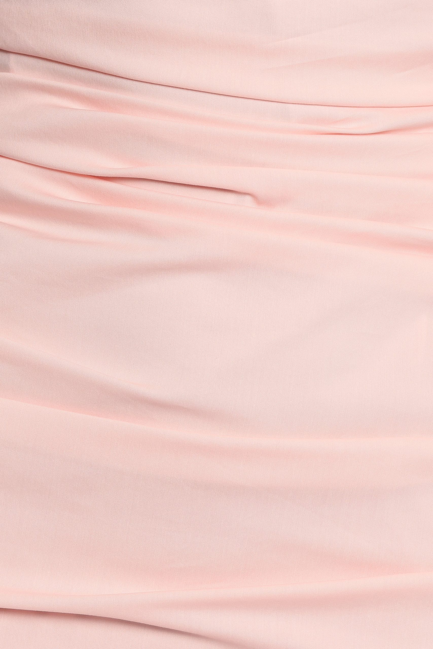 Eliya One Shoulder Frill Maxi Dress - Ballet Pink - Image 7