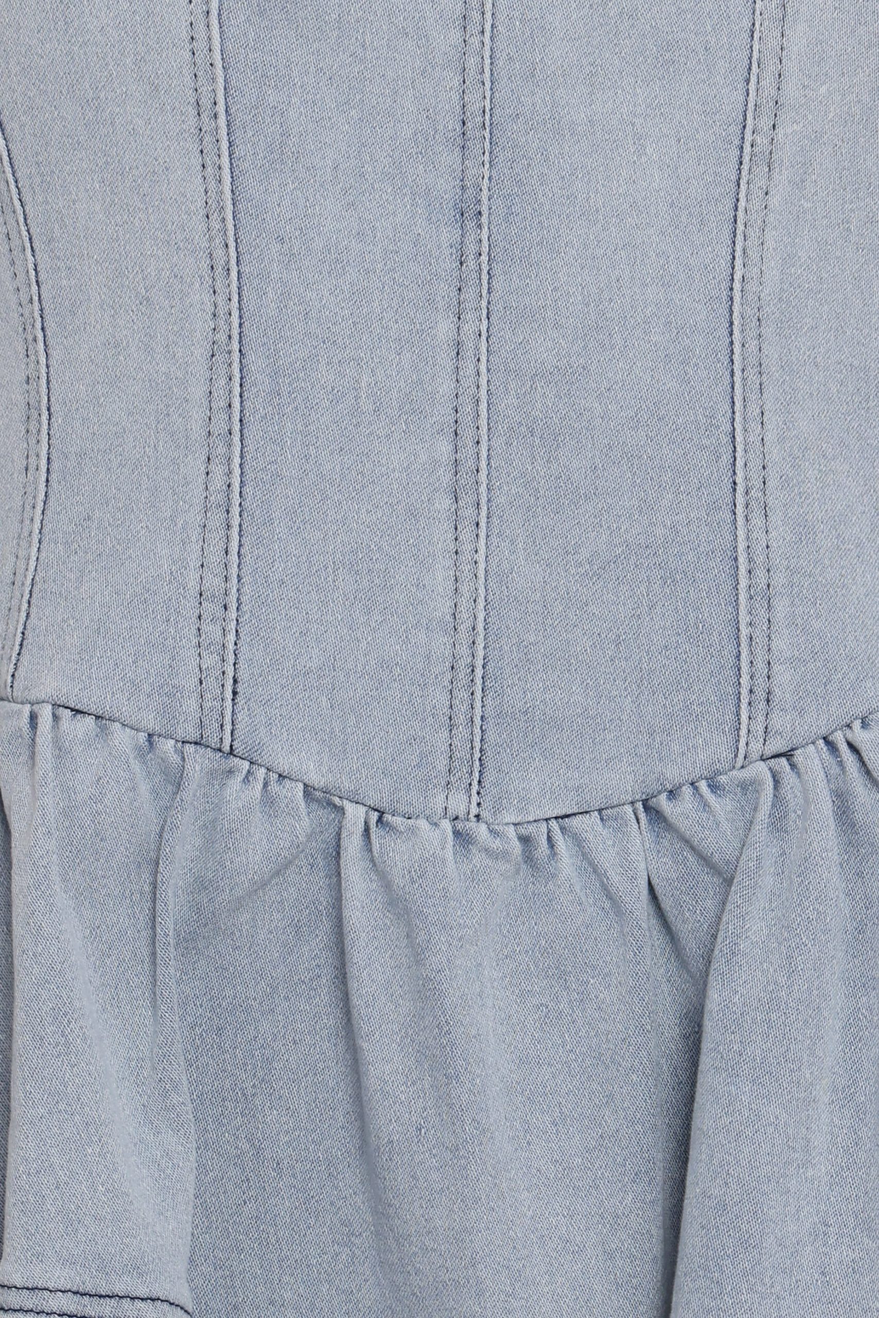 Ellen Strapless Mini Dress - Light Denim - Image 7