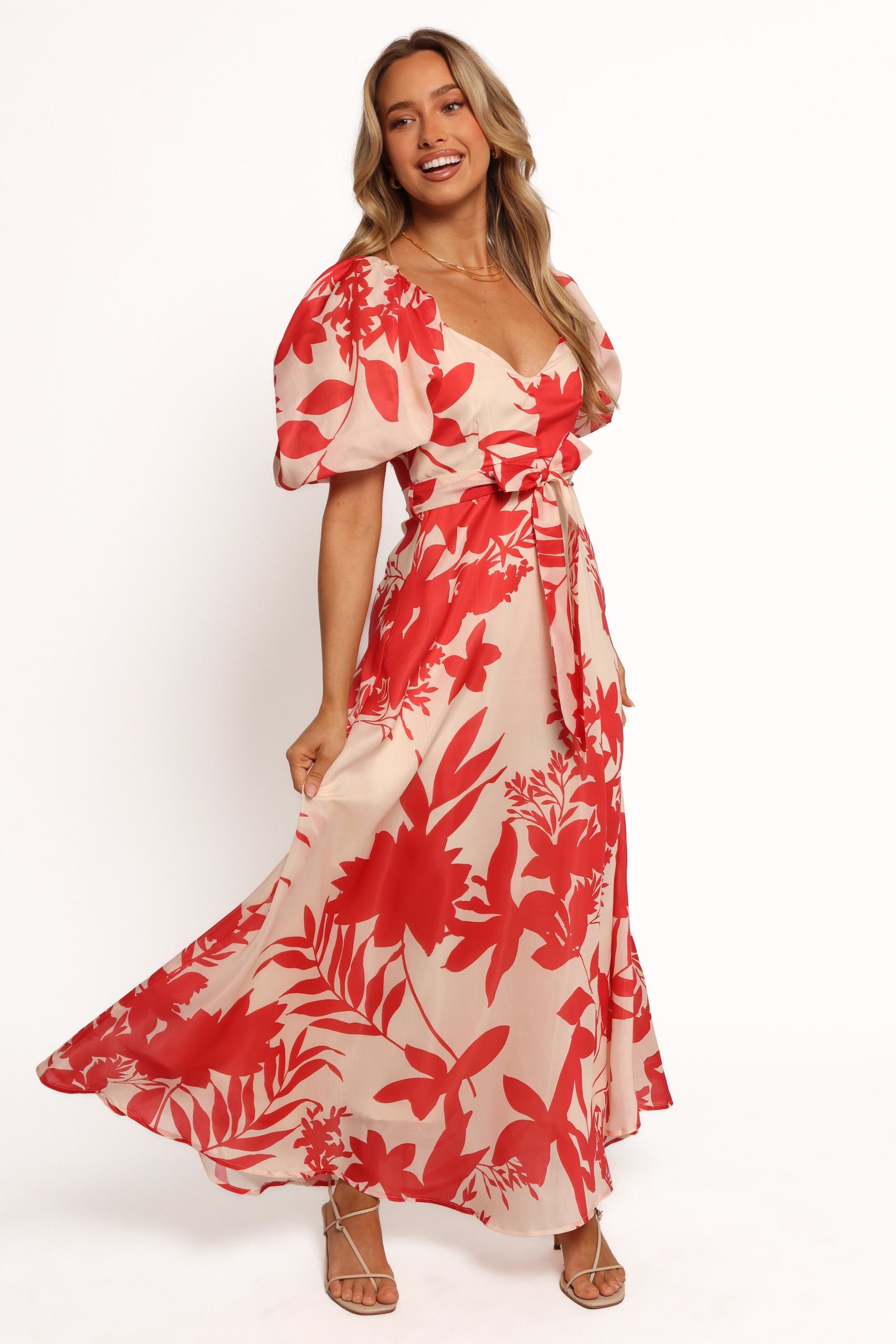 Ellery Midi Dress - Red Floral - Image 2