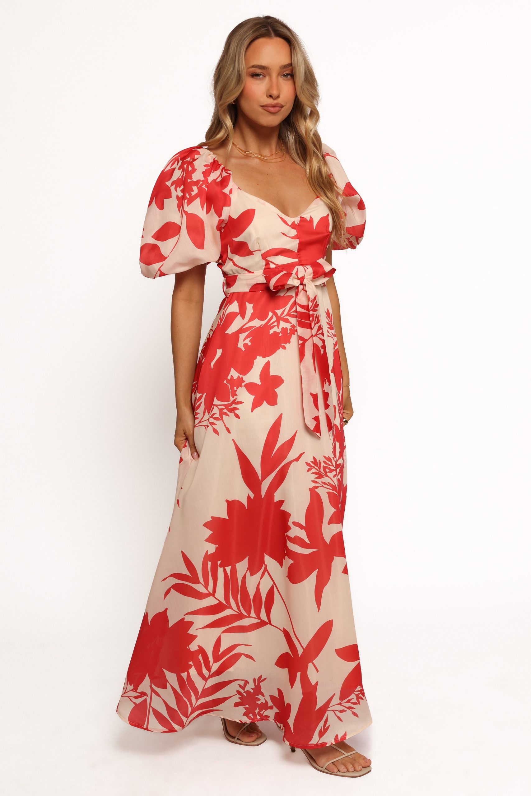 Ellery Midi Dress - Red Floral - Image 5