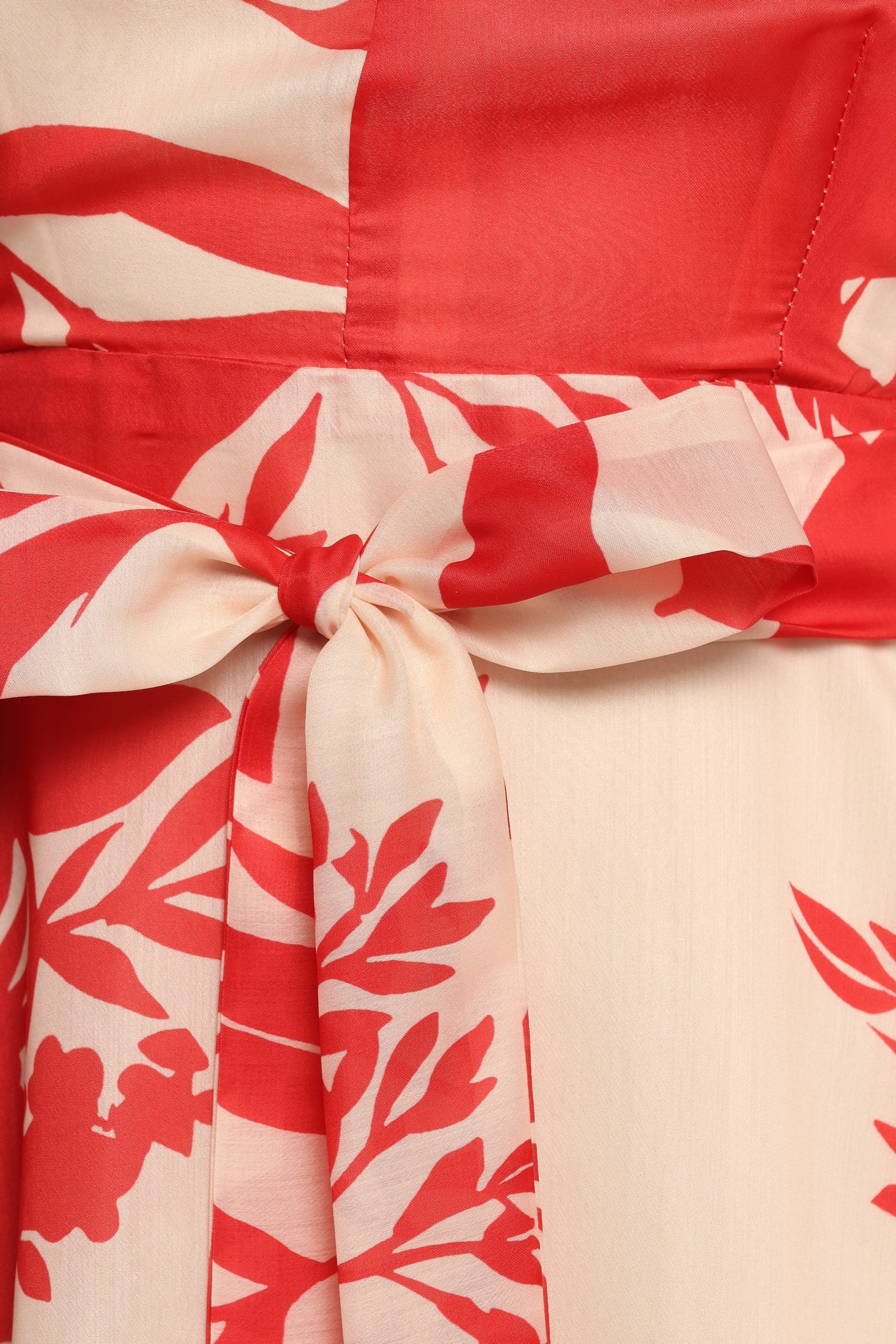 Ellery Midi Dress - Red Floral - Image 8