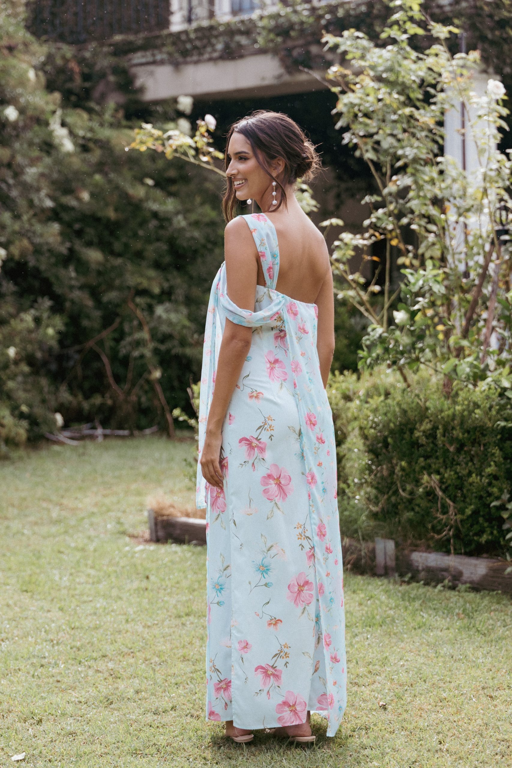 Eloisa Maxi Dress - Blue Floral - Image 8