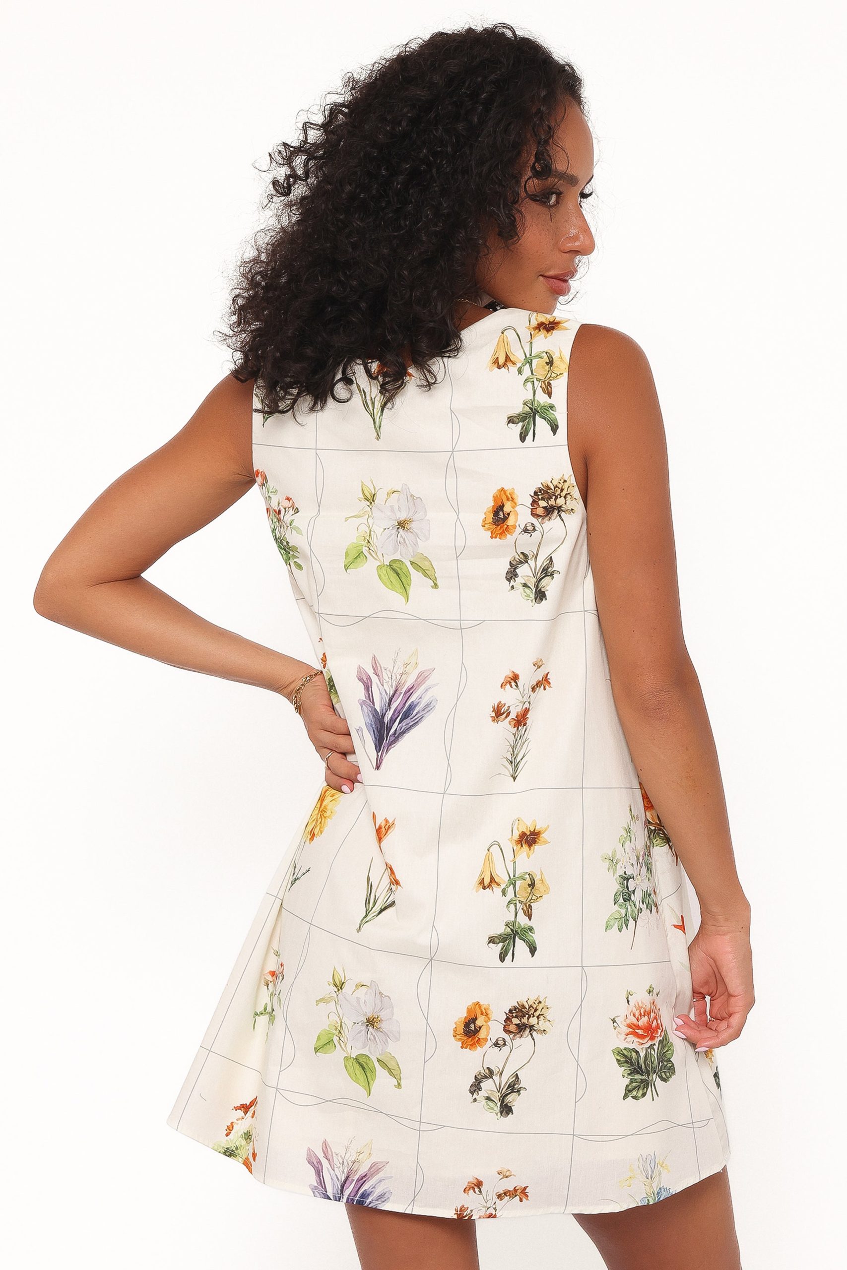 Elordi Mini Dress - Multi Flowers - Image 4
