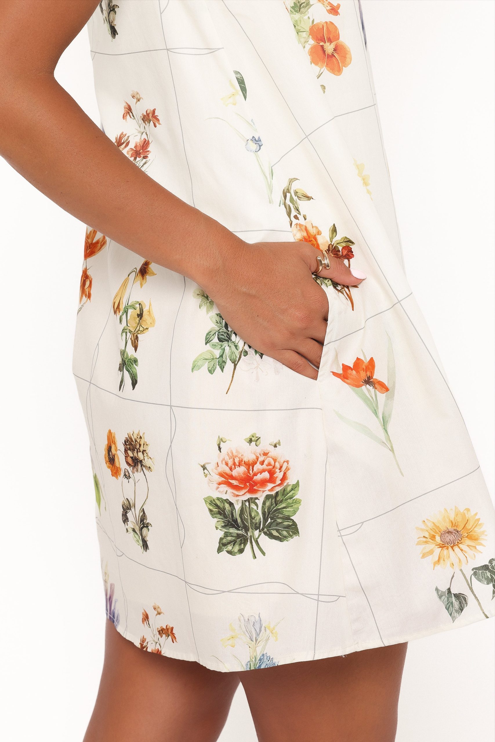 Elordi Mini Dress - Multi Flowers - Image 6