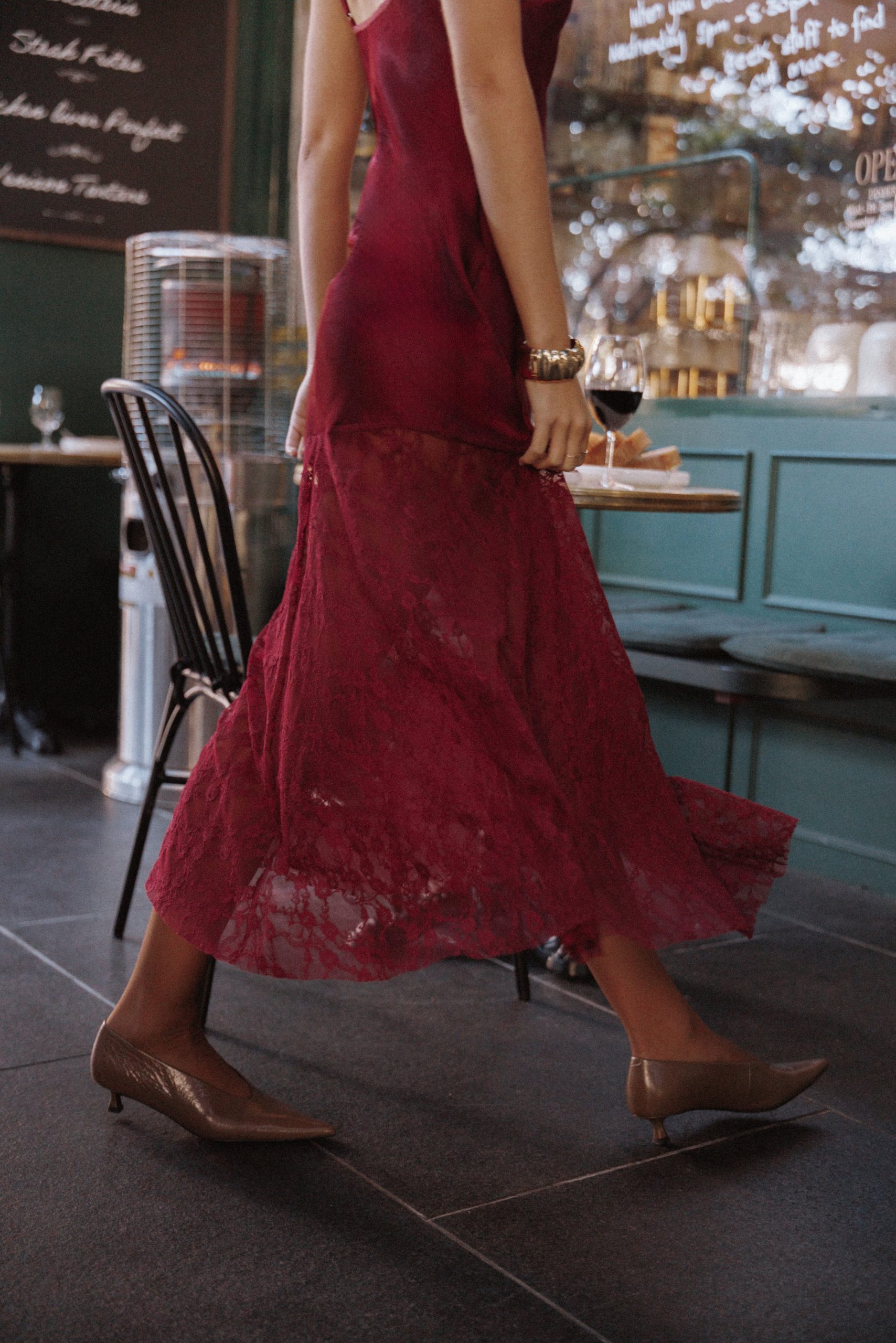 Elowyn Maxi Dress - Cherry - Image 8