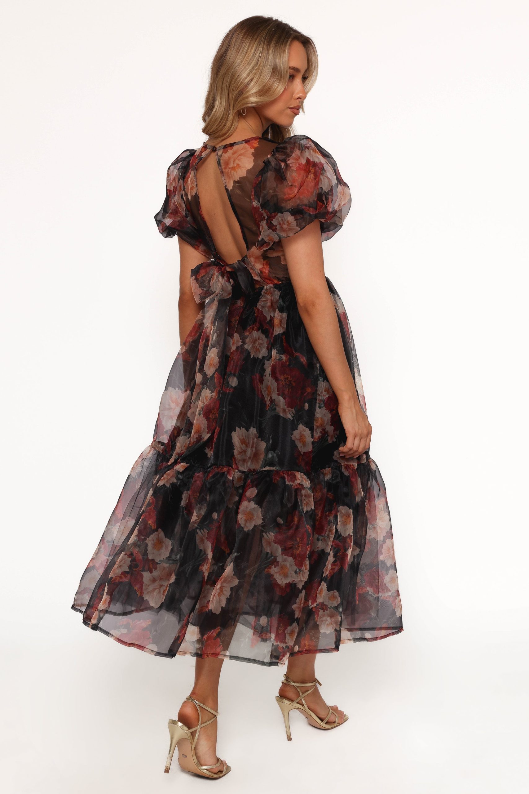 Elspeth Midi Dress - Black Floral - Image 2
