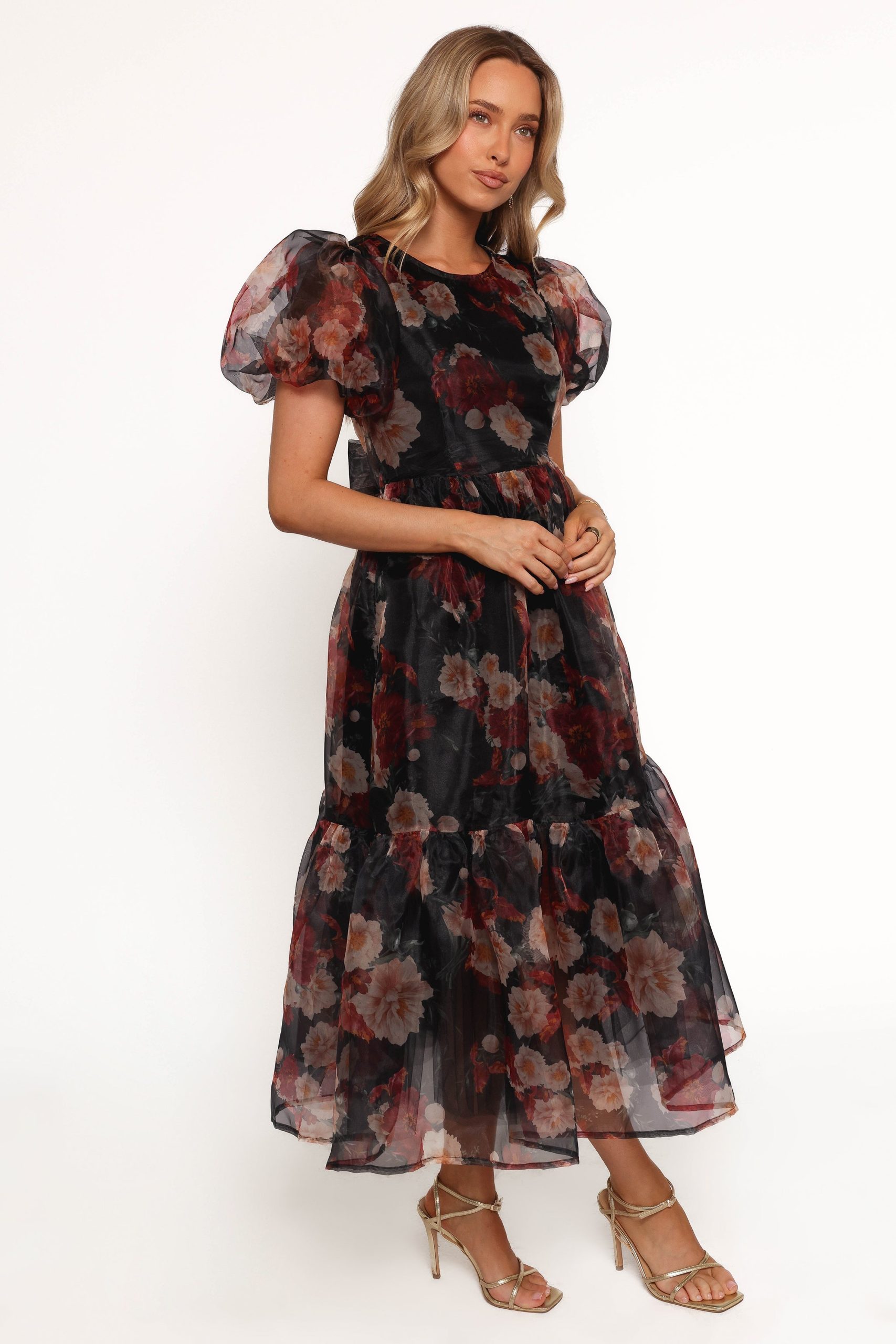 Elspeth Midi Dress - Black Floral - Image 4