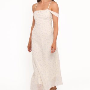 Elwood Midi Dress - Yellow Ditsy Floral