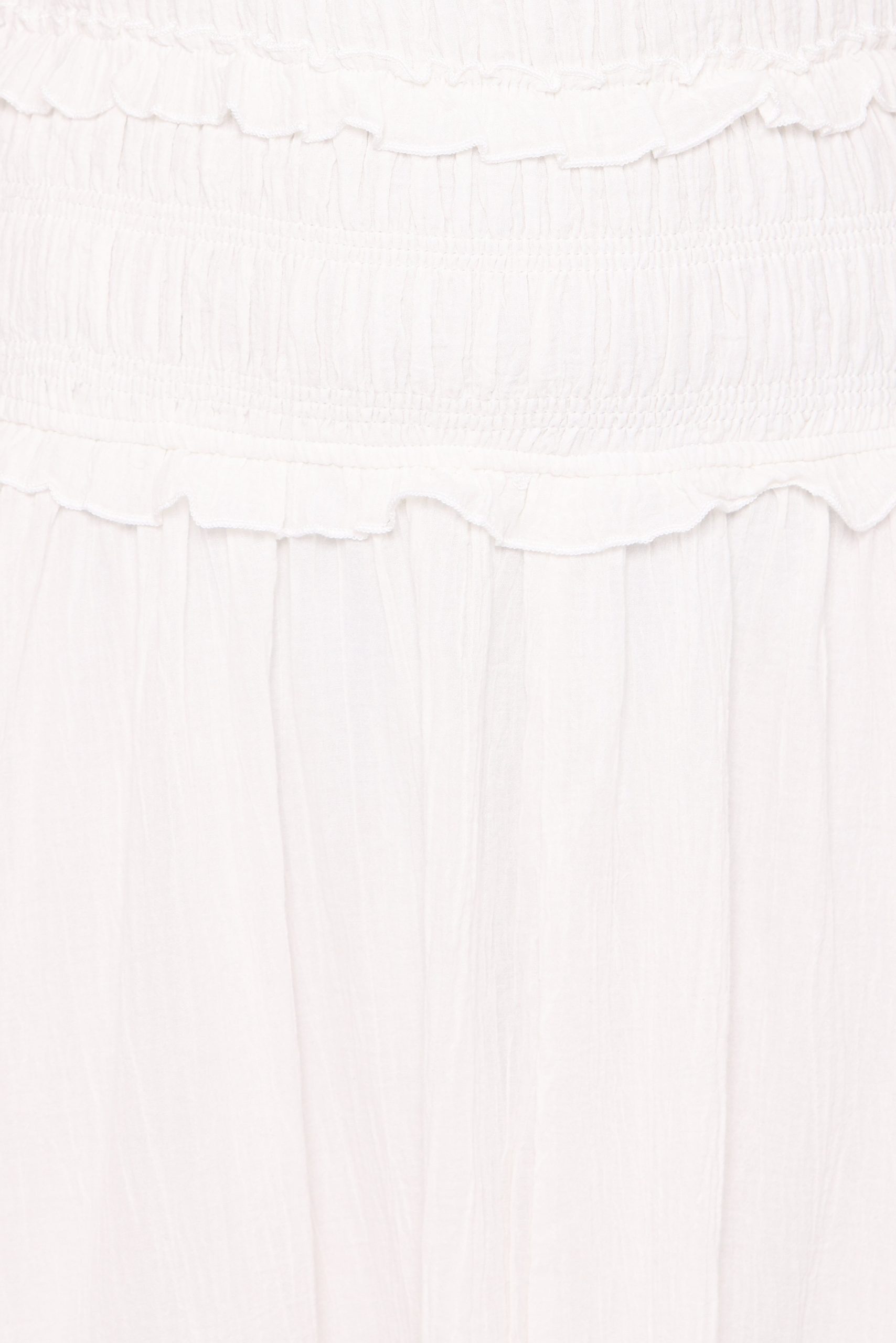 Enola Gather Midi Dress - White - Image 5