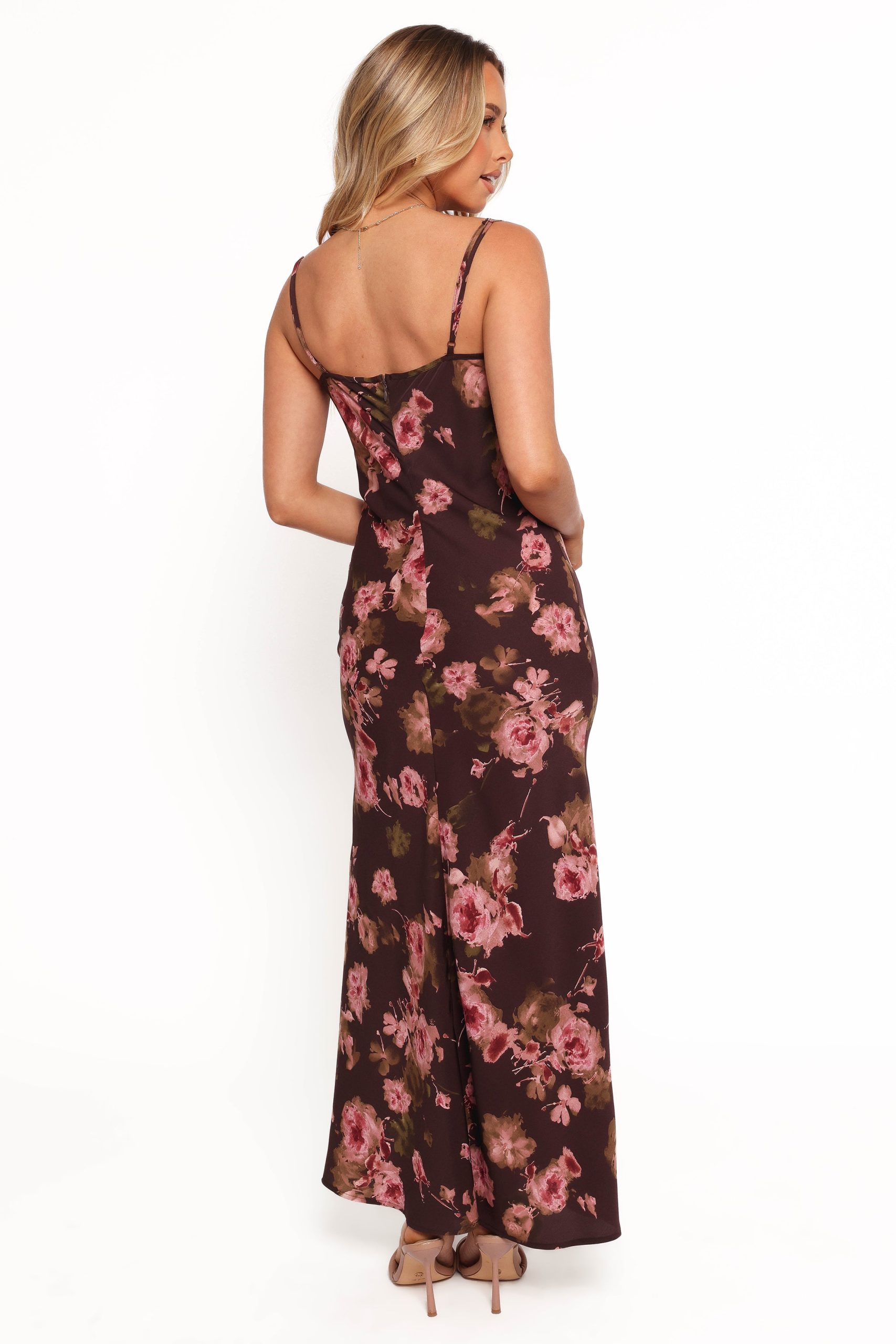 Enya Maxi Dress - Chocolate Floral - Image 6