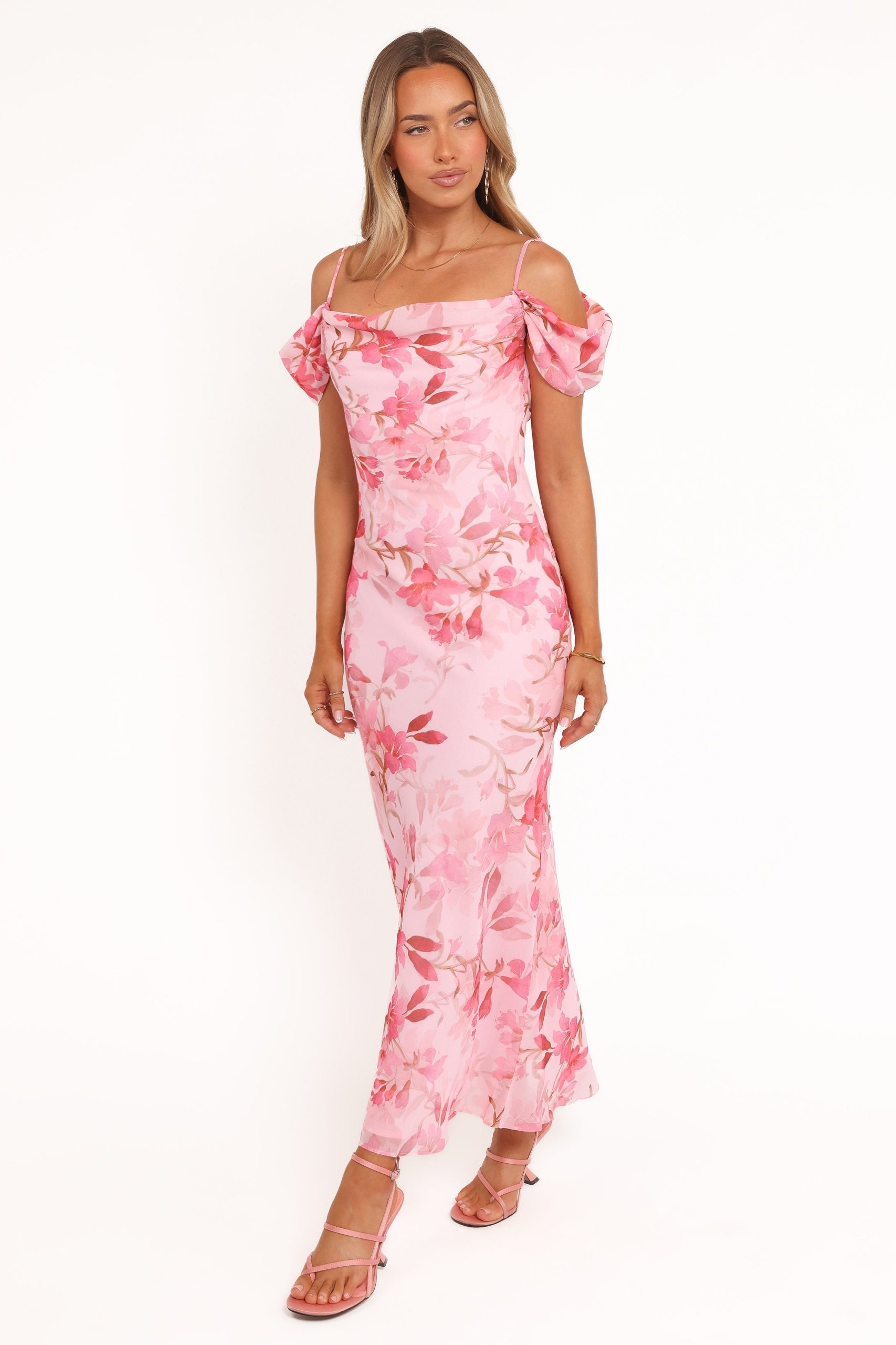 Esther Midi Dress - Pink Floral - Image 4
