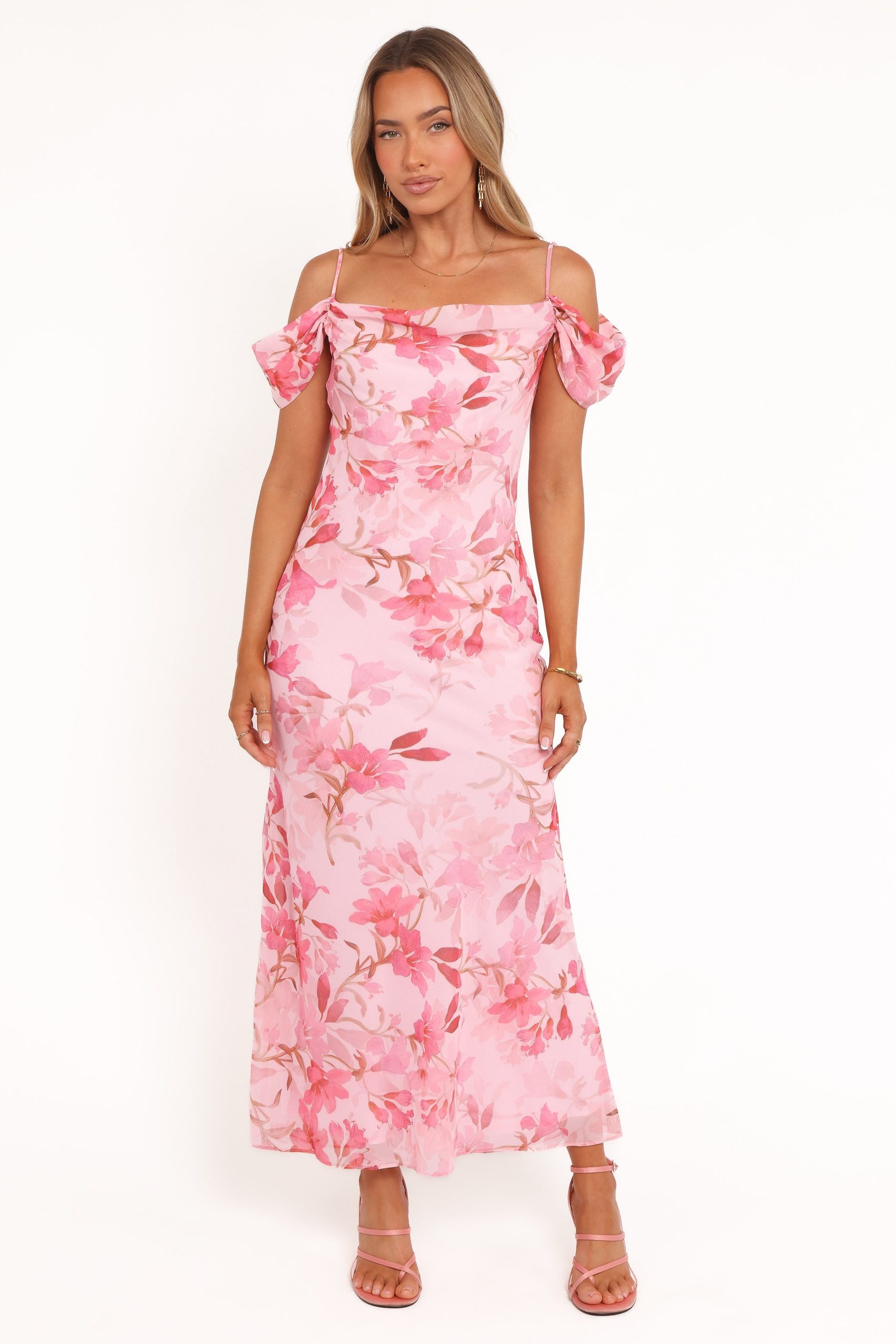 Esther Midi Dress - Pink Floral - Image 2