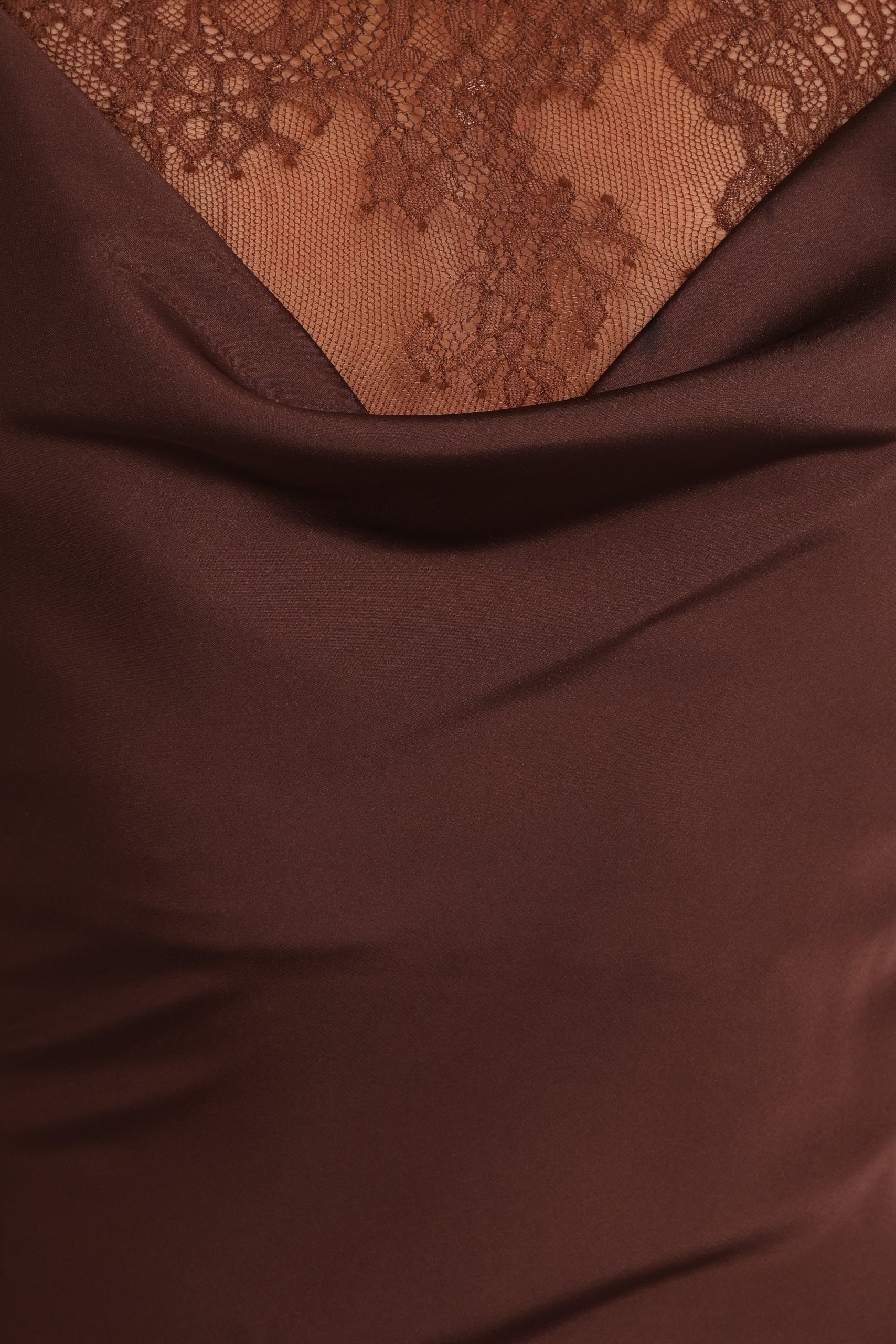 Evana Lace Maxi Dress - Brown - Image 7