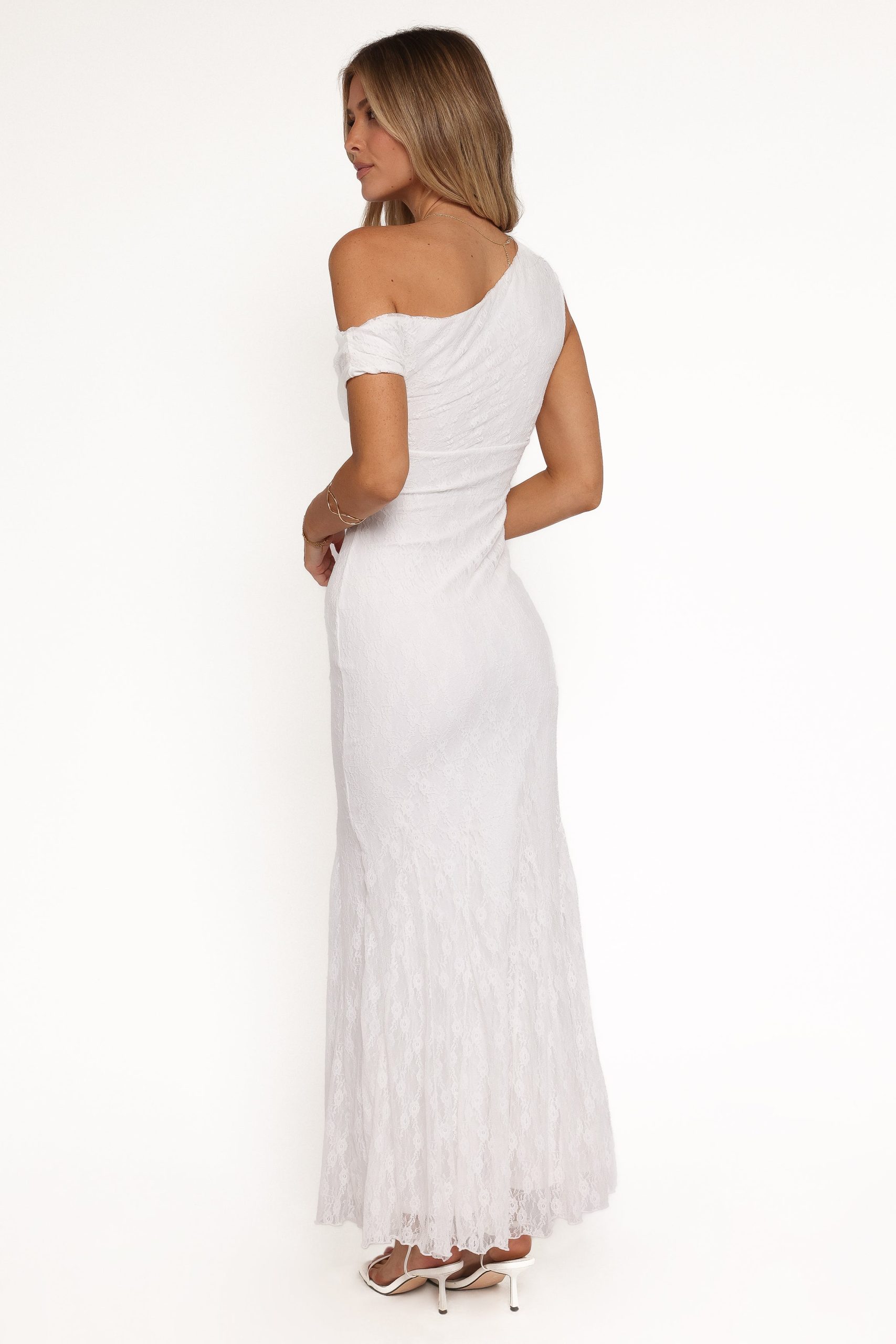 Evelon Off Shoulder Maxi Dress - White - Image 4