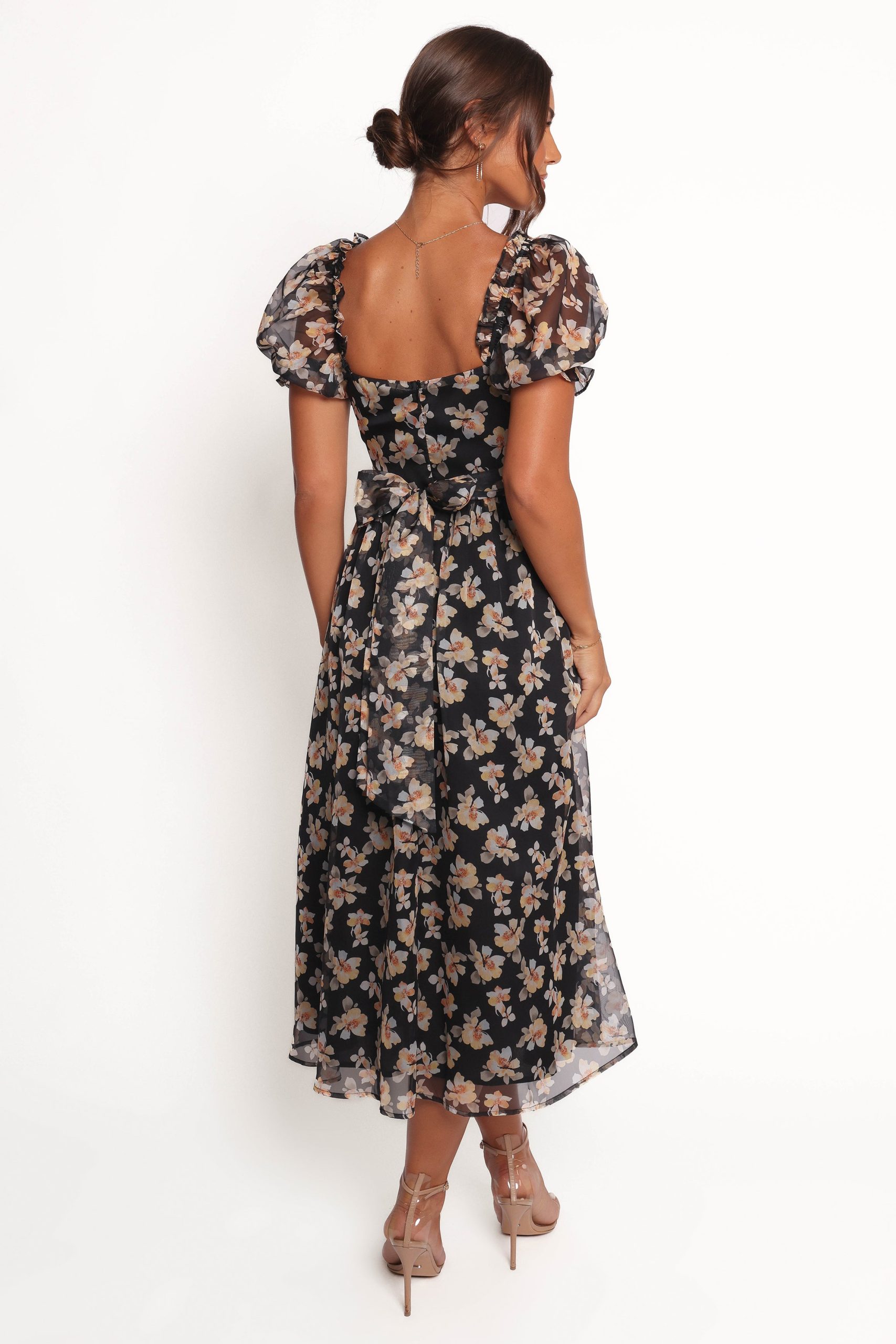Farryn Maxi Dress - Black Beige Floral - Image 5