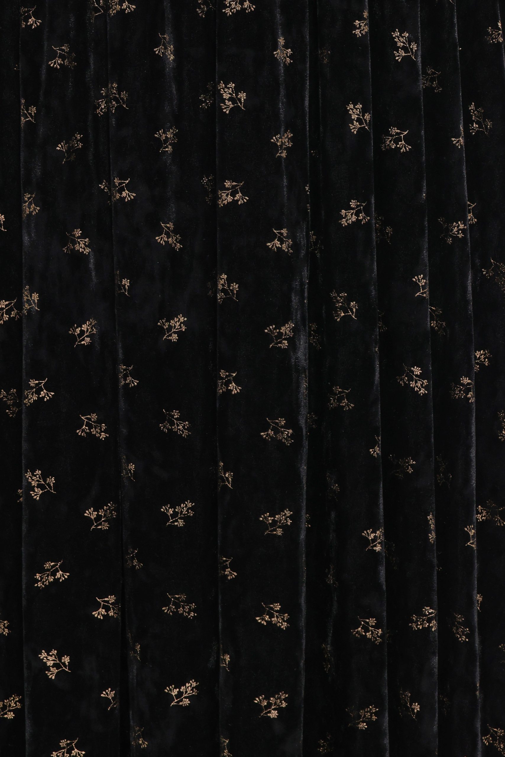 Farryn Maxi Dress - Black/Gold Velvet - Image 7
