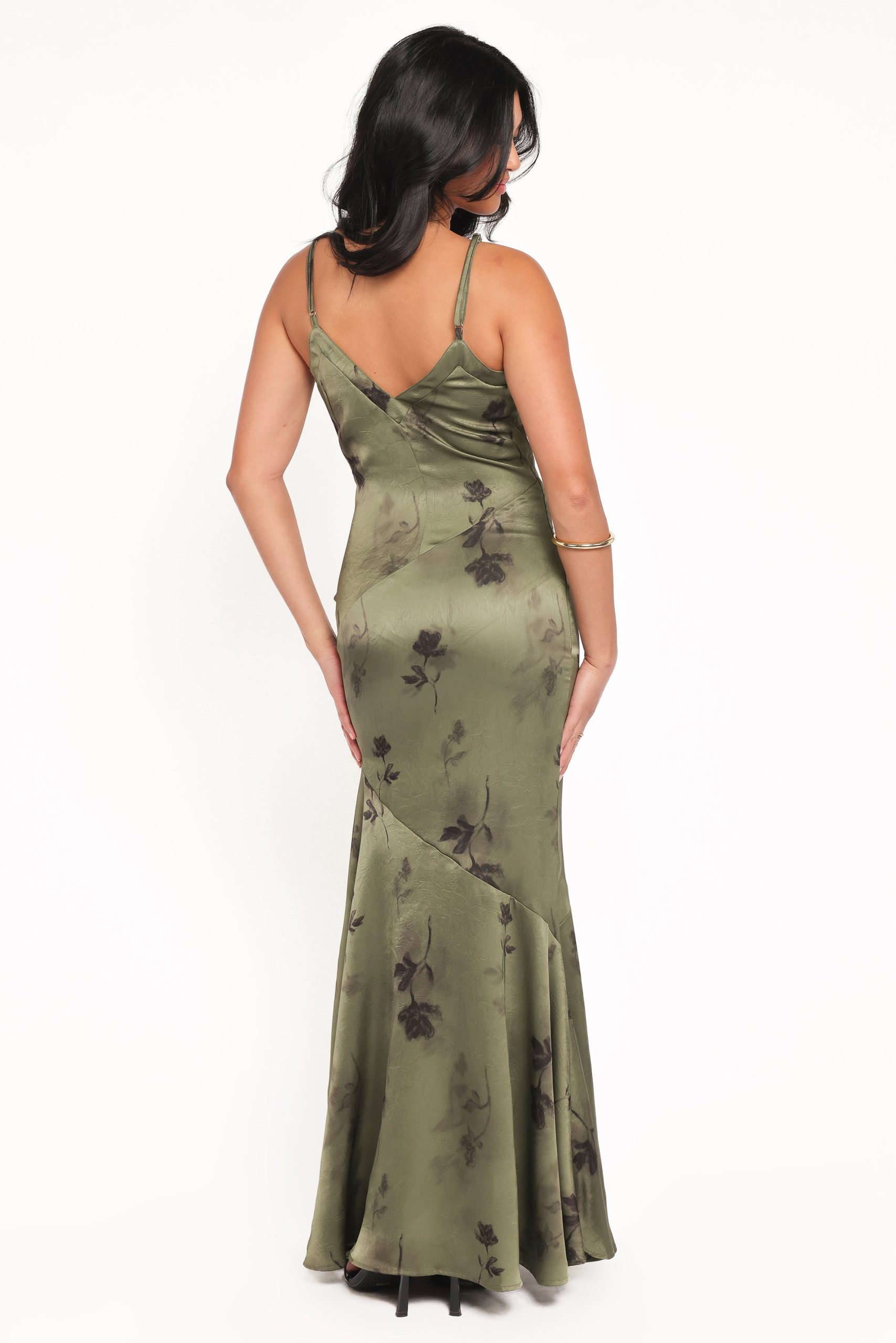 Fia Midi Dress - Green Floral - Image 4