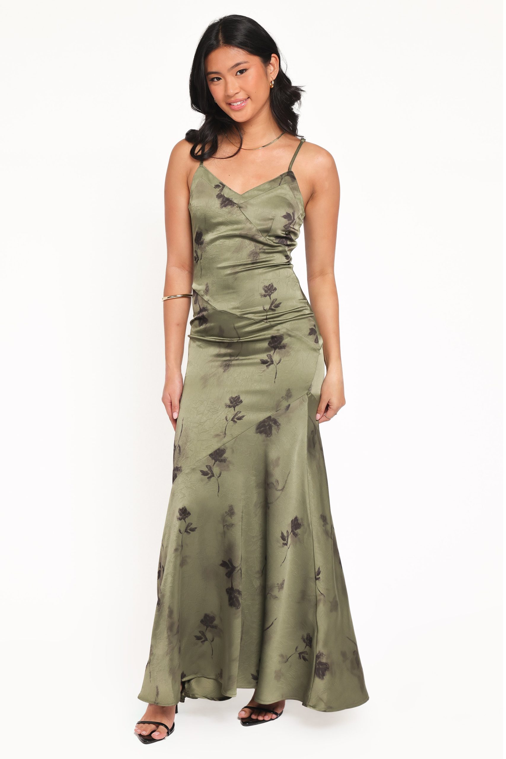 Fia Midi Dress - Green Floral - Image 3