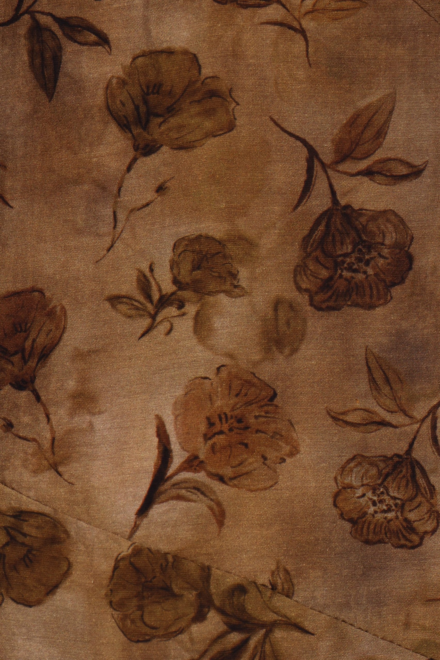 Fia Midi Dress - Tan Floral - Image 9