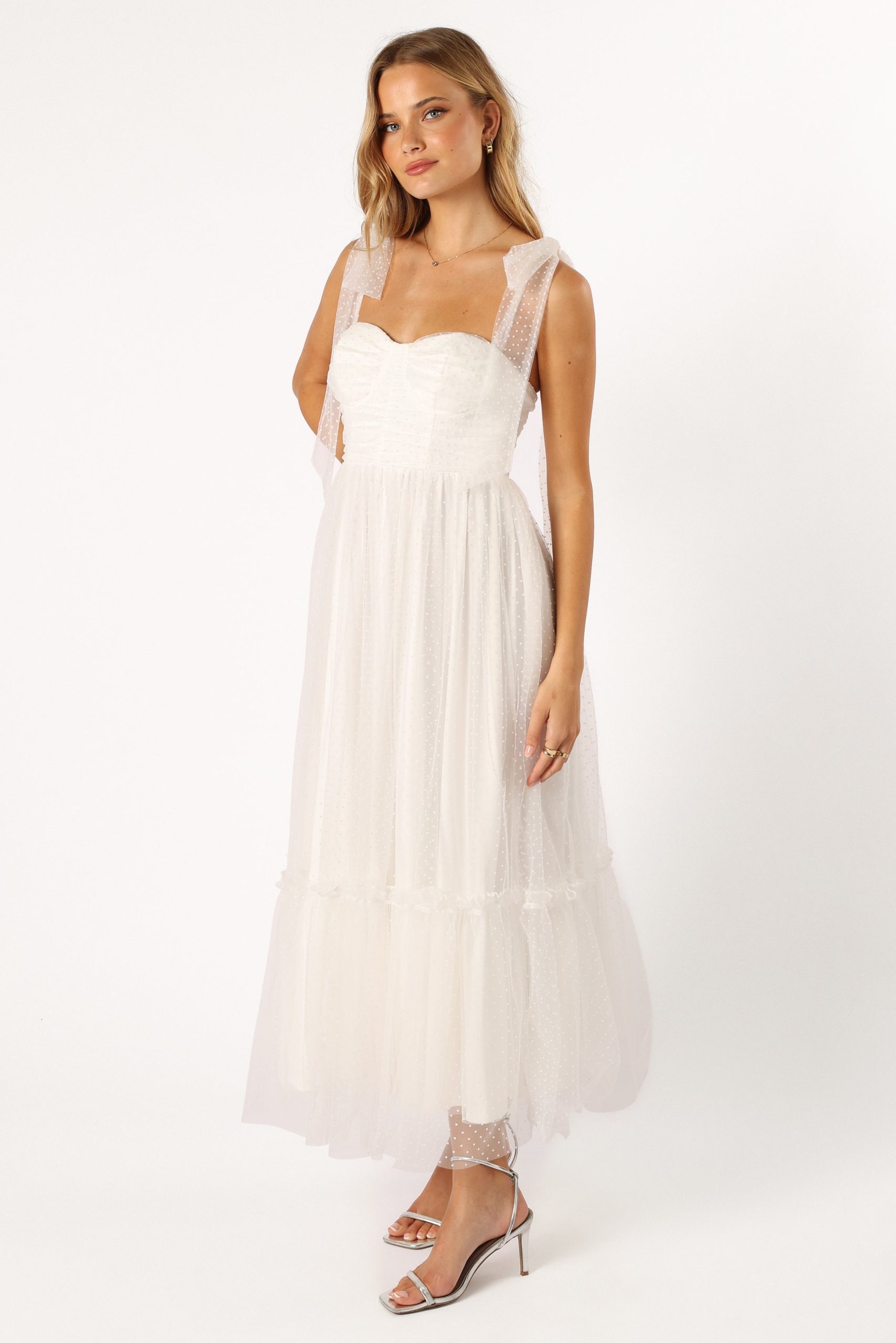 Floret Midi Dress - Off White - Image 6