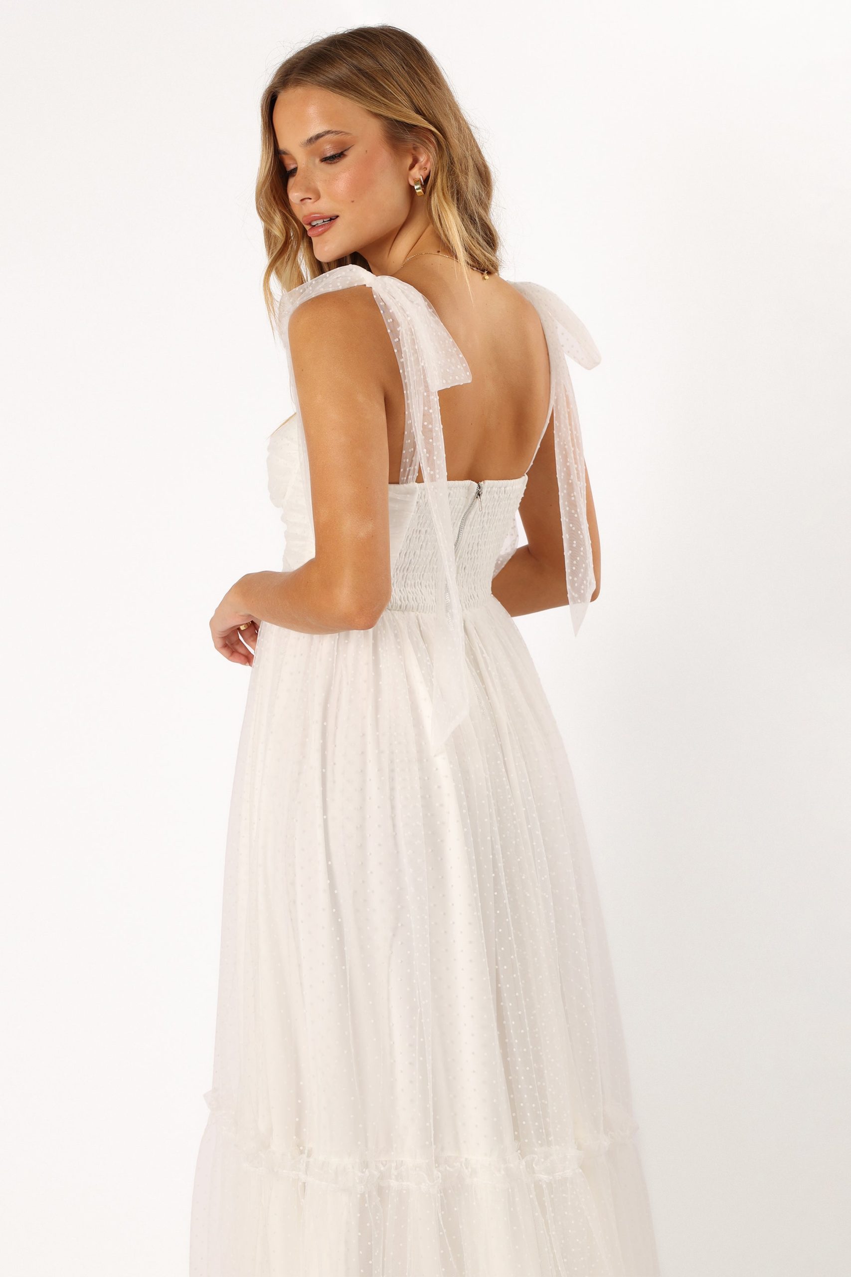 Floret Midi Dress - Off White - Image 5