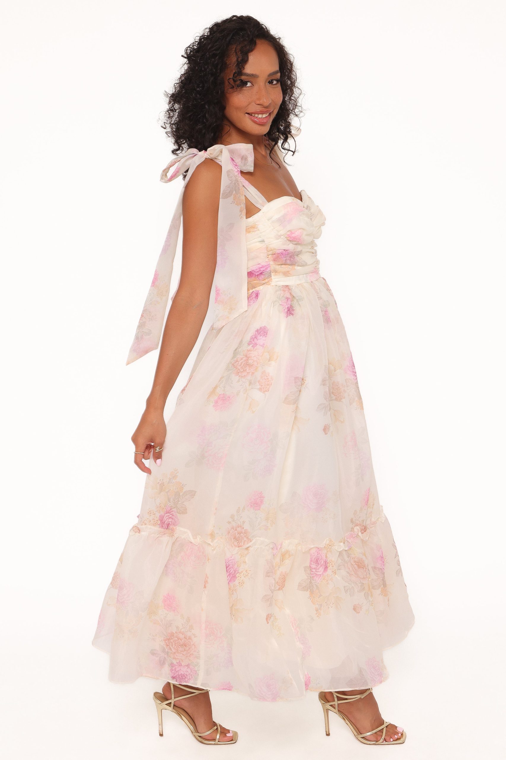 Floret Midi Dress - Yellow Floral - Image 3