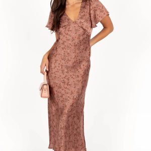Flossy Maxi Dress - Mauve