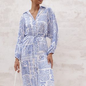 Foster Midi Dress - Malia Print