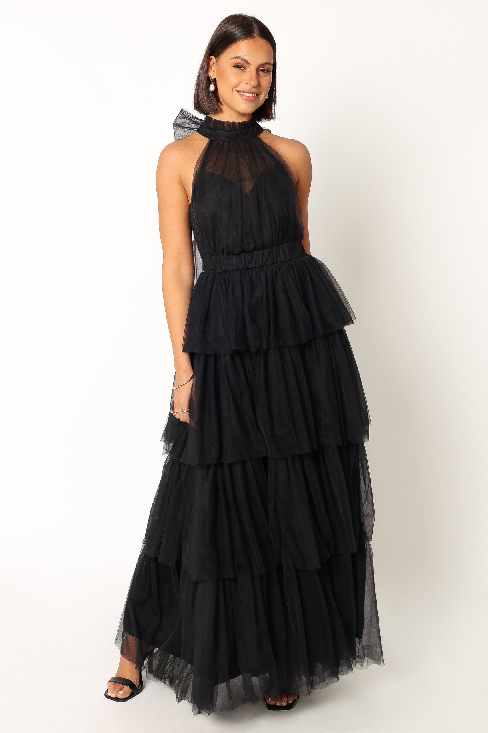 Frances Halterneck Maxi Dress - Black - Image 6