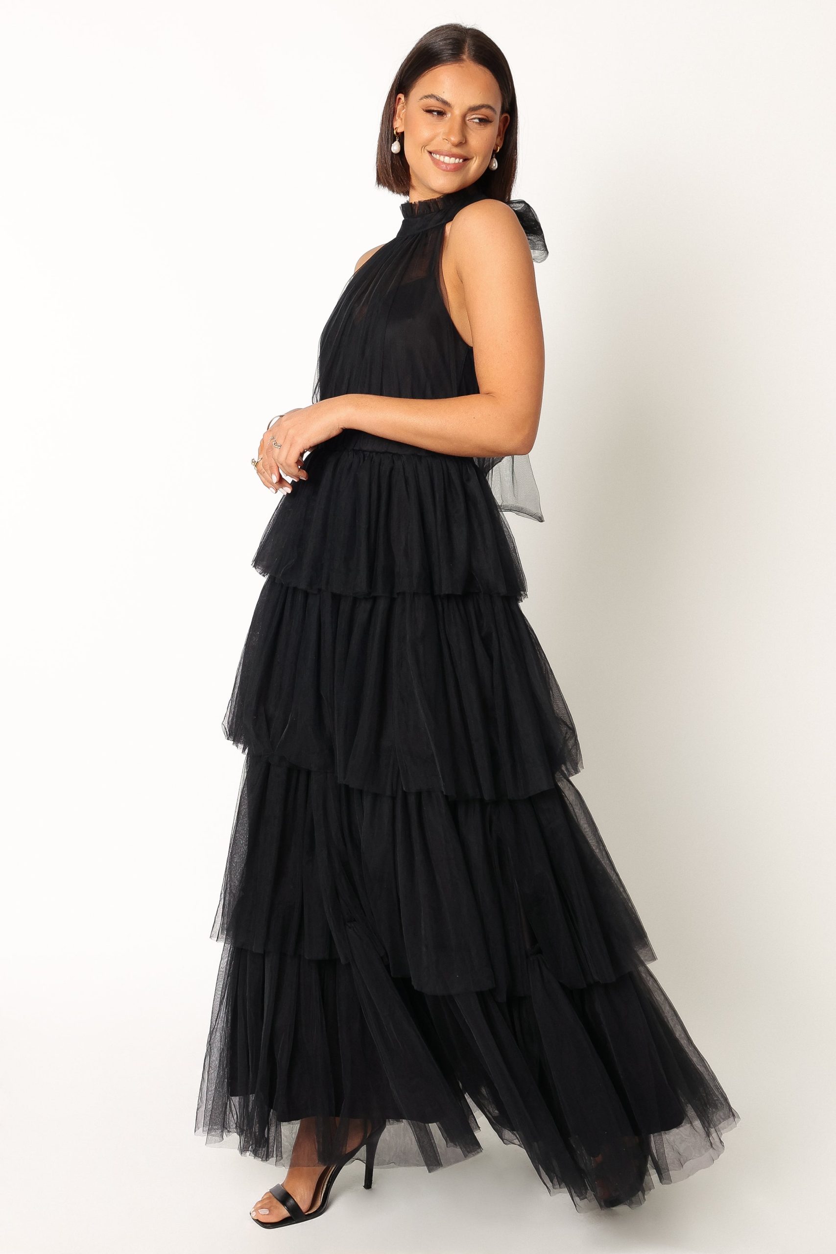 Frances Halterneck Maxi Dress - Black - Image 5