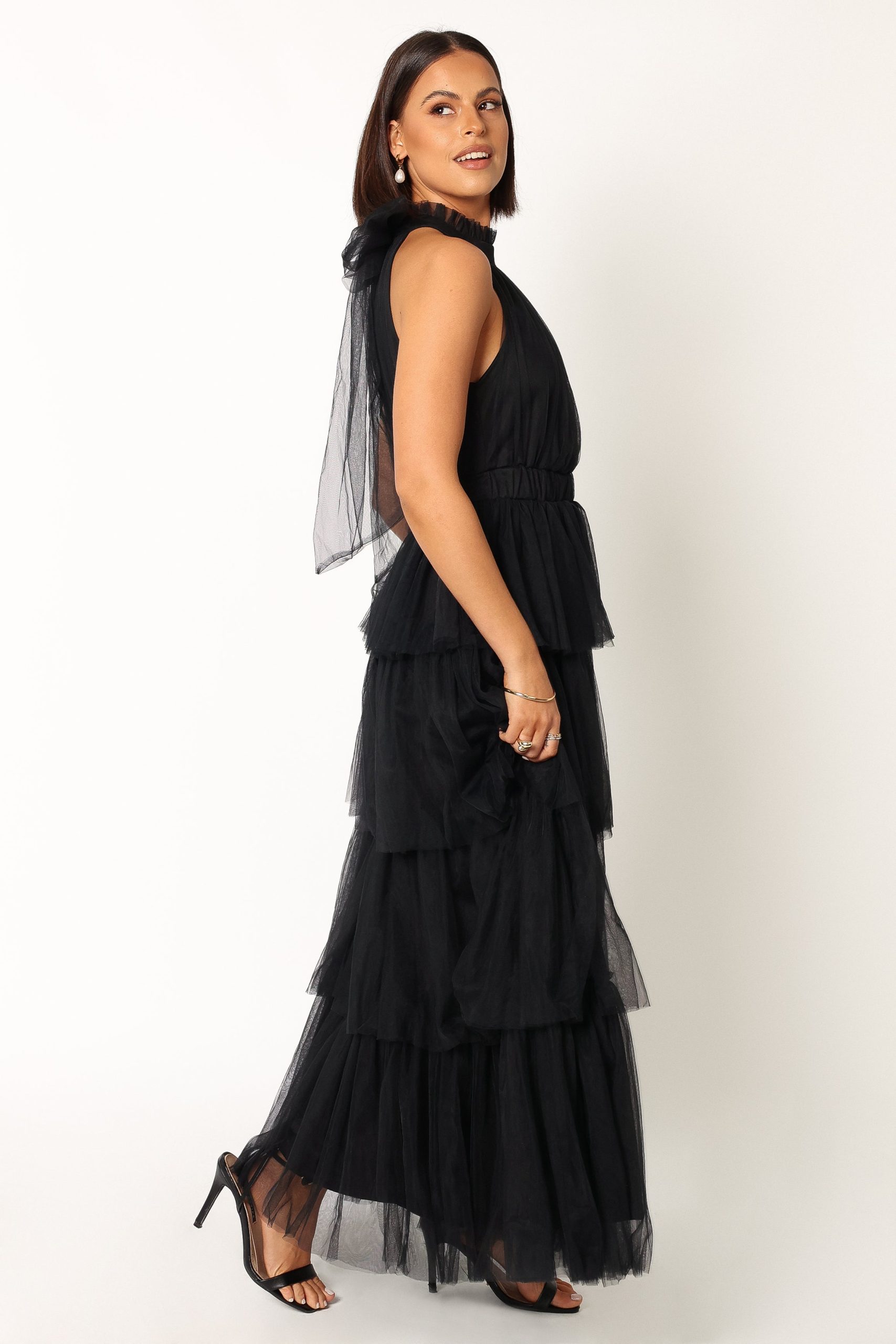 Frances Halterneck Maxi Dress - Black - Image 7