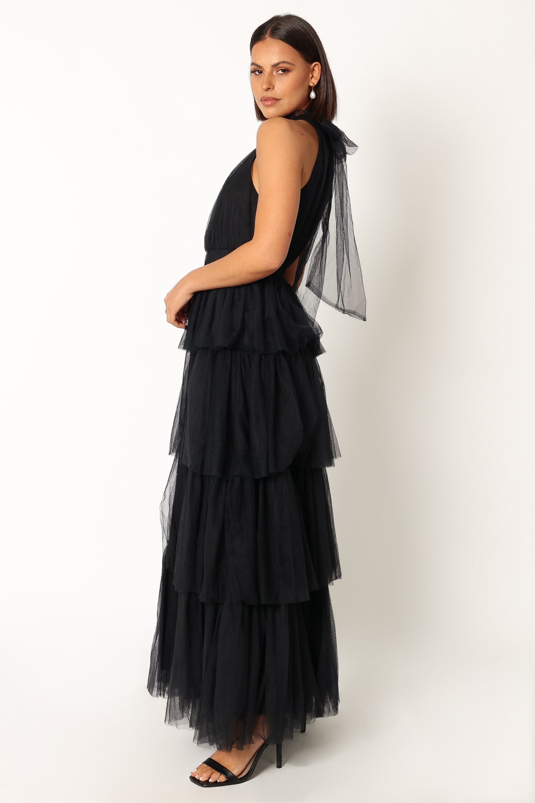 Frances Halterneck Maxi Dress - Black - Image 3
