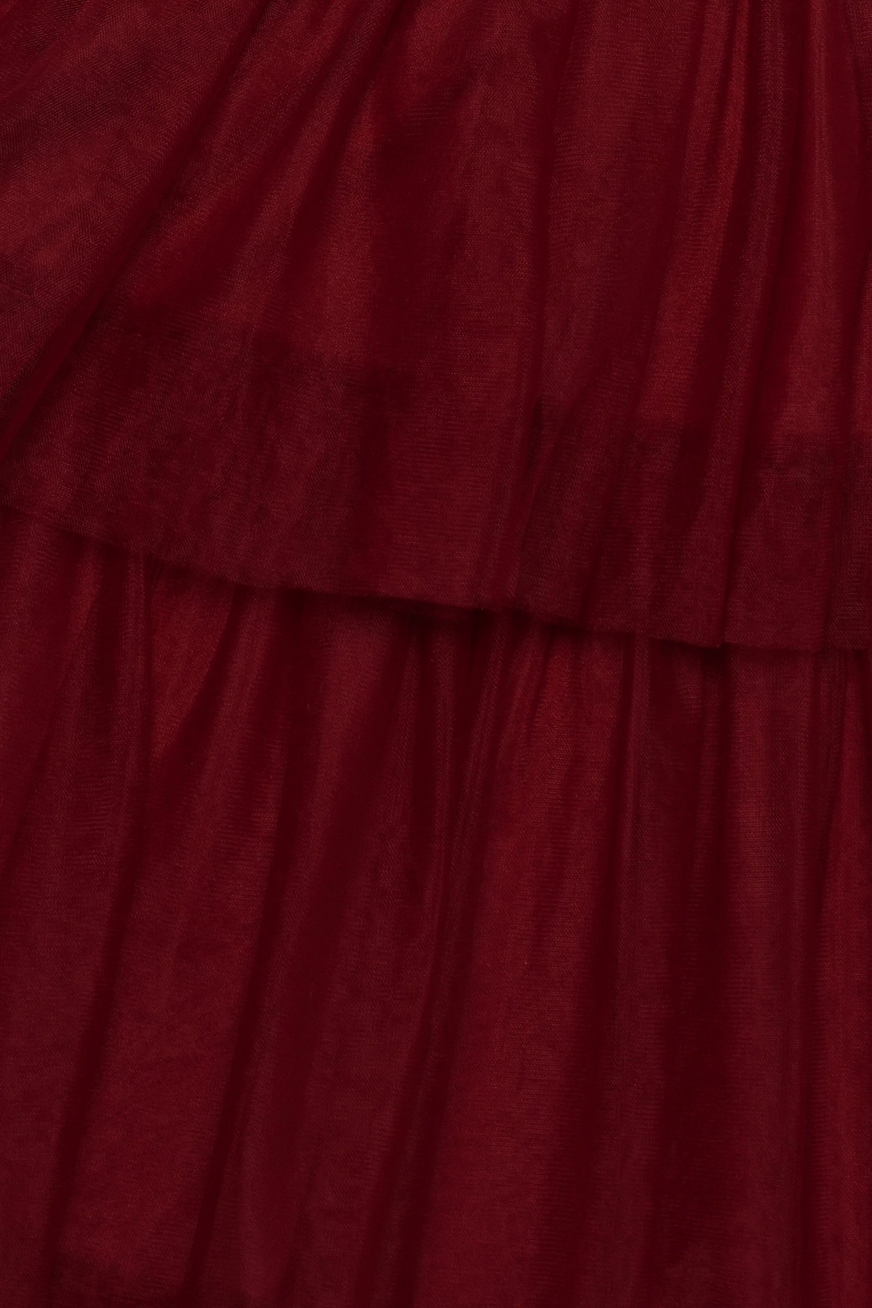 Frances Halterneck Maxi Dress - Wine - Image 10