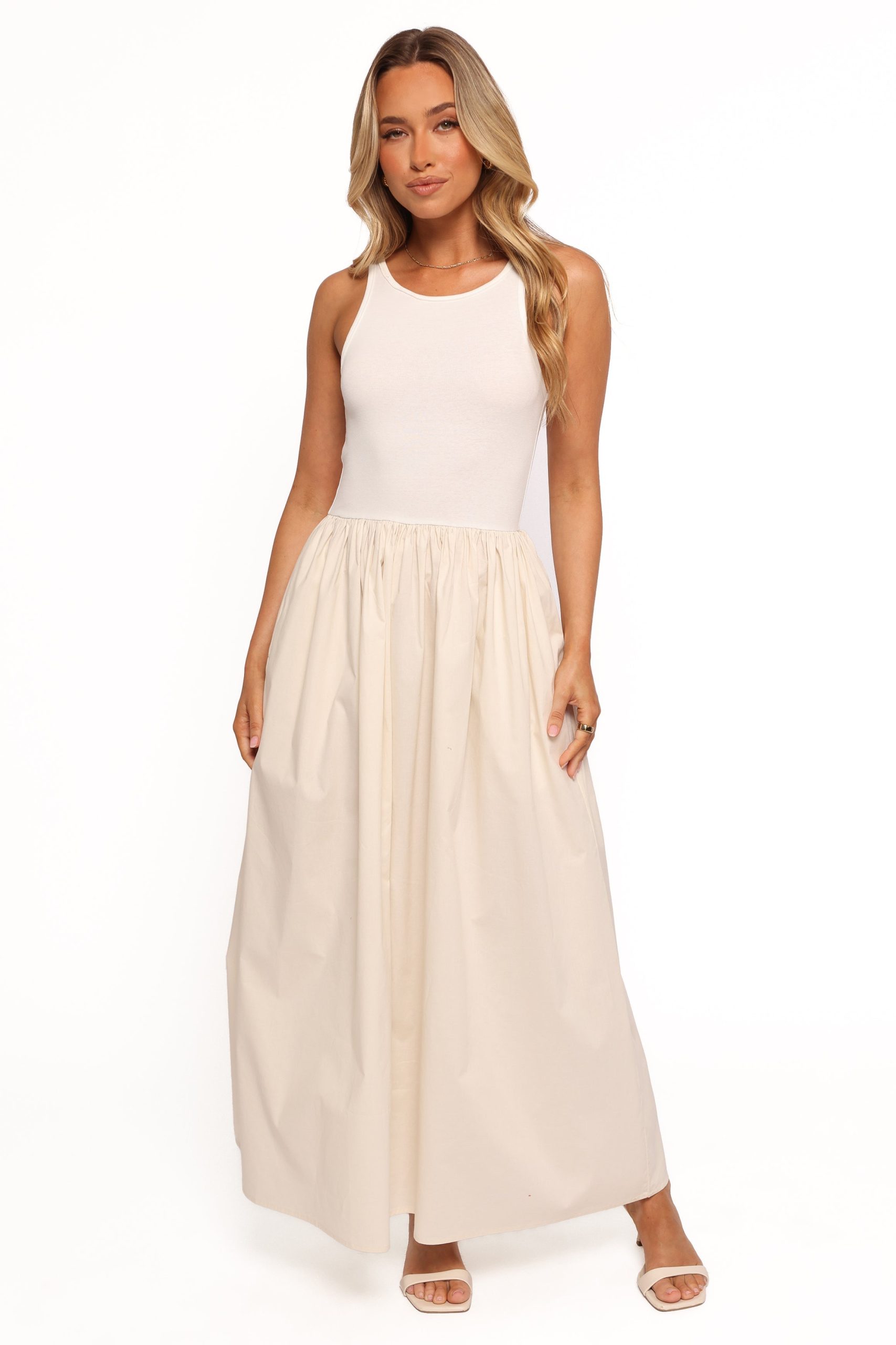 Franki Midi Dress - White Cream - Image 8