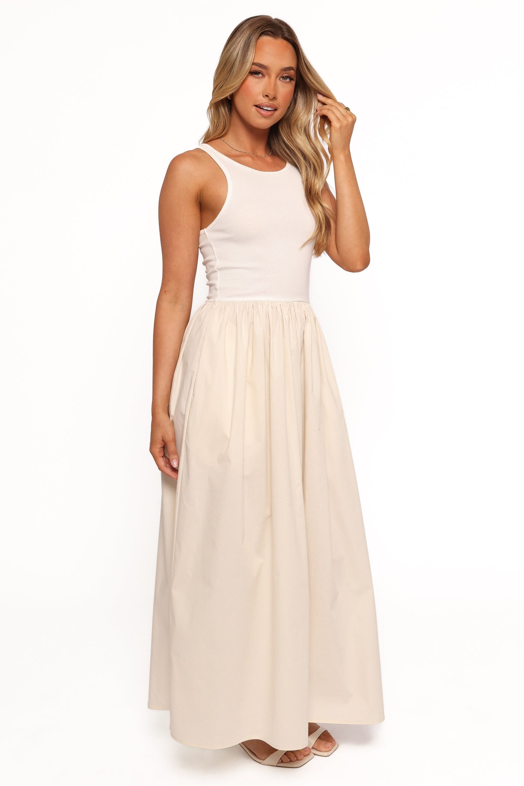 Franki Midi Dress - White Cream - Image 7