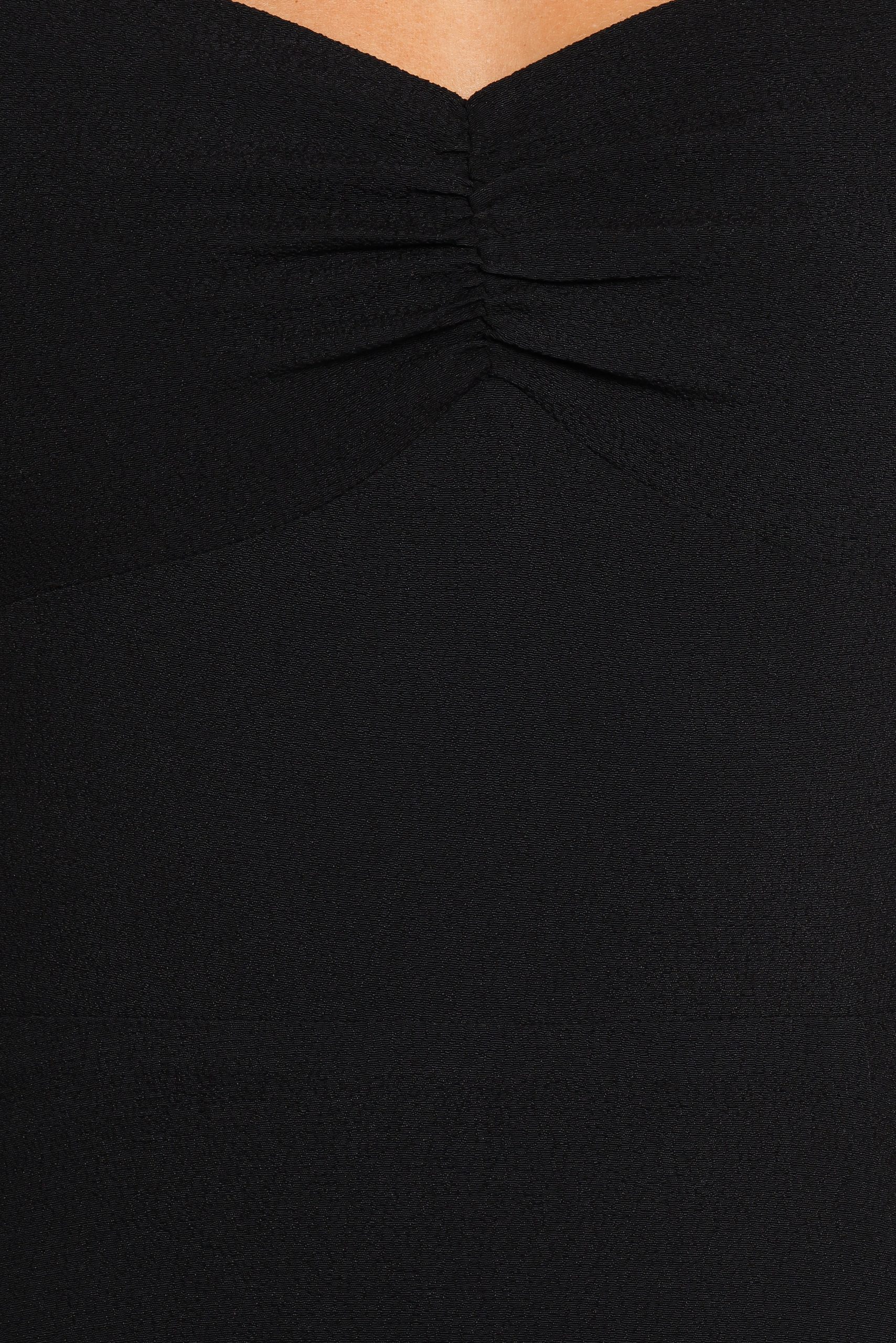 Franklin Long Sleeve Midi Dress - Black - Image 8