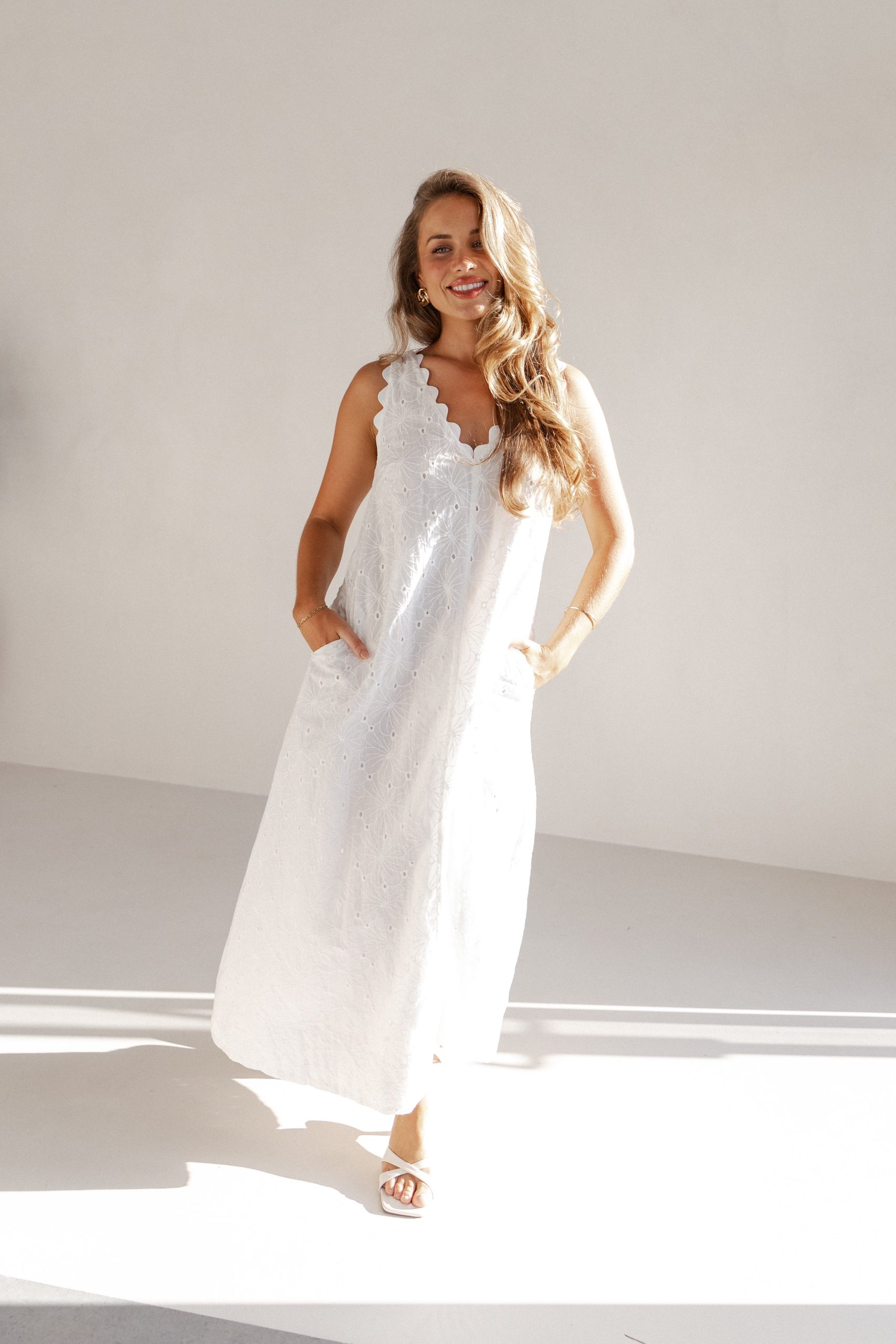 Gabriella Maxi Dress - White - Image 2