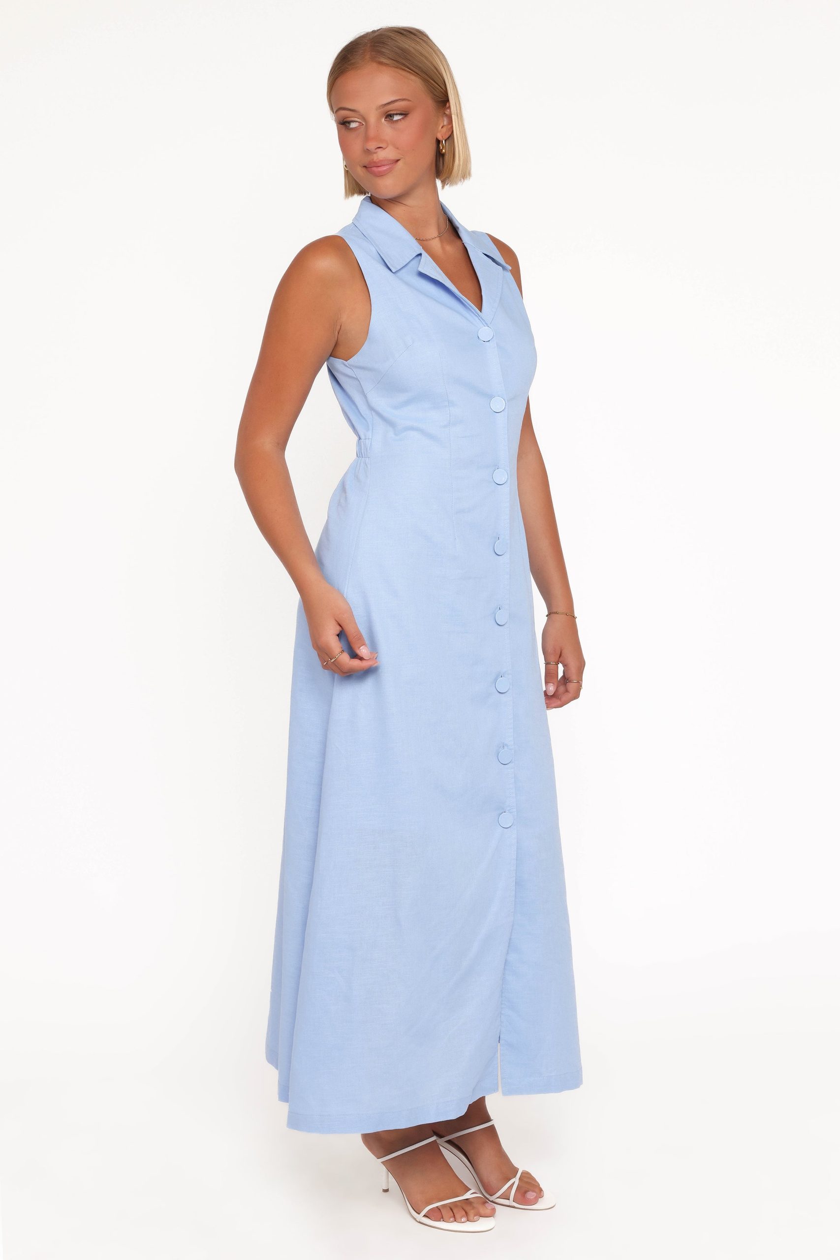 Galia Midi Dress - Blue - Image 4