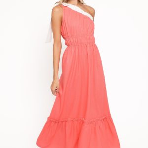Gilda Maxi Dress - Coral
