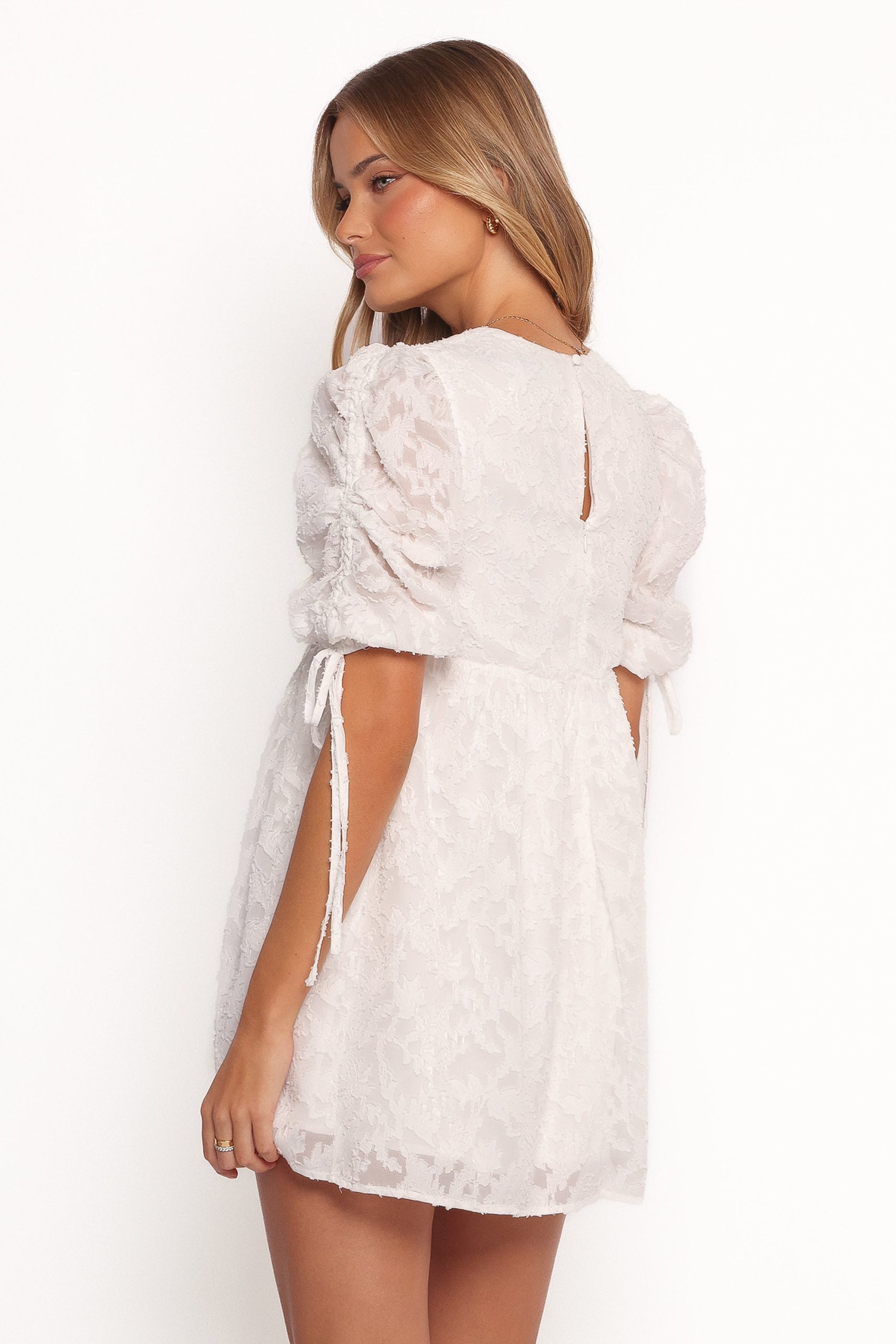 Giselle Mini Dress - White Floral - Image 4