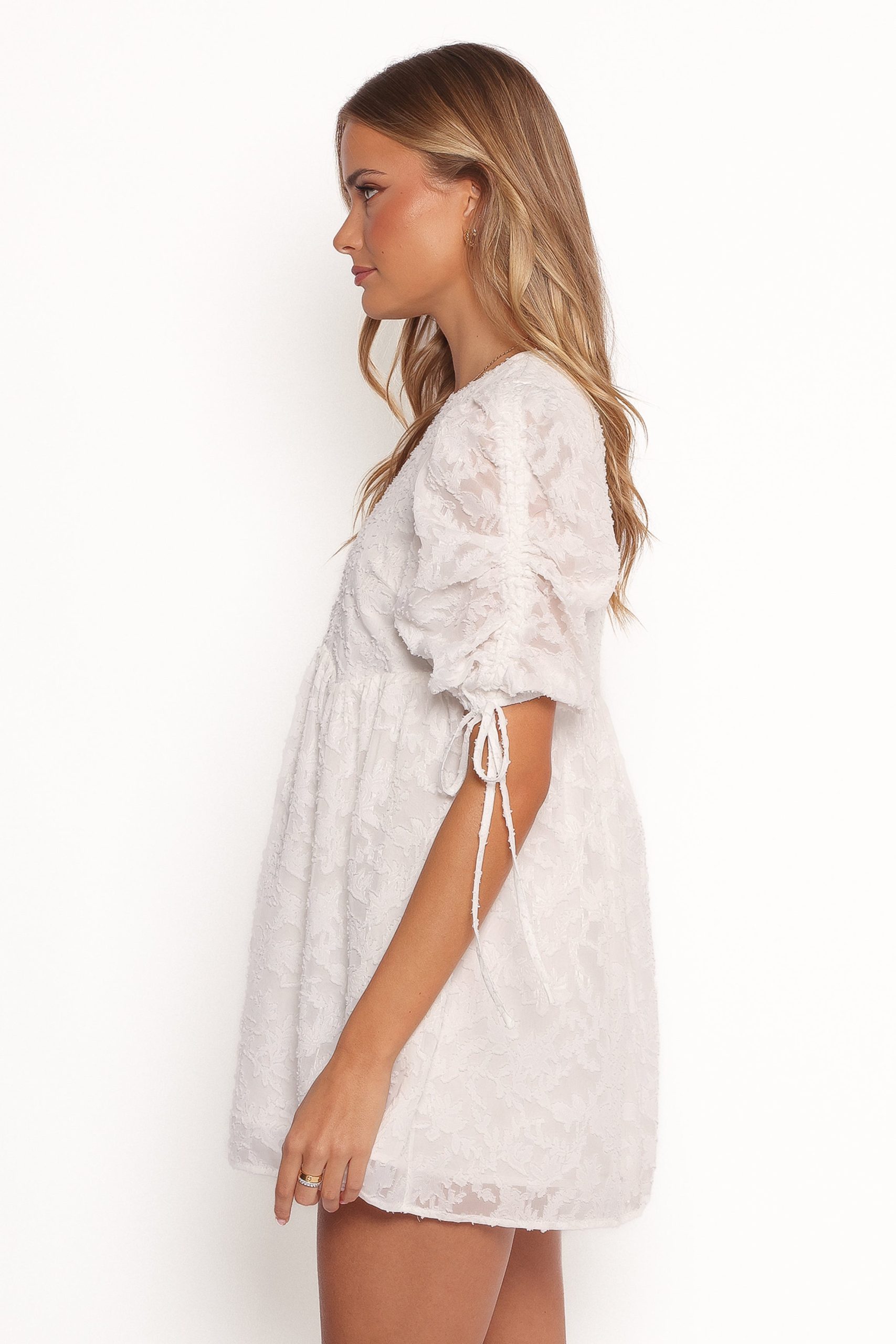 Giselle Mini Dress - White Floral - Image 5