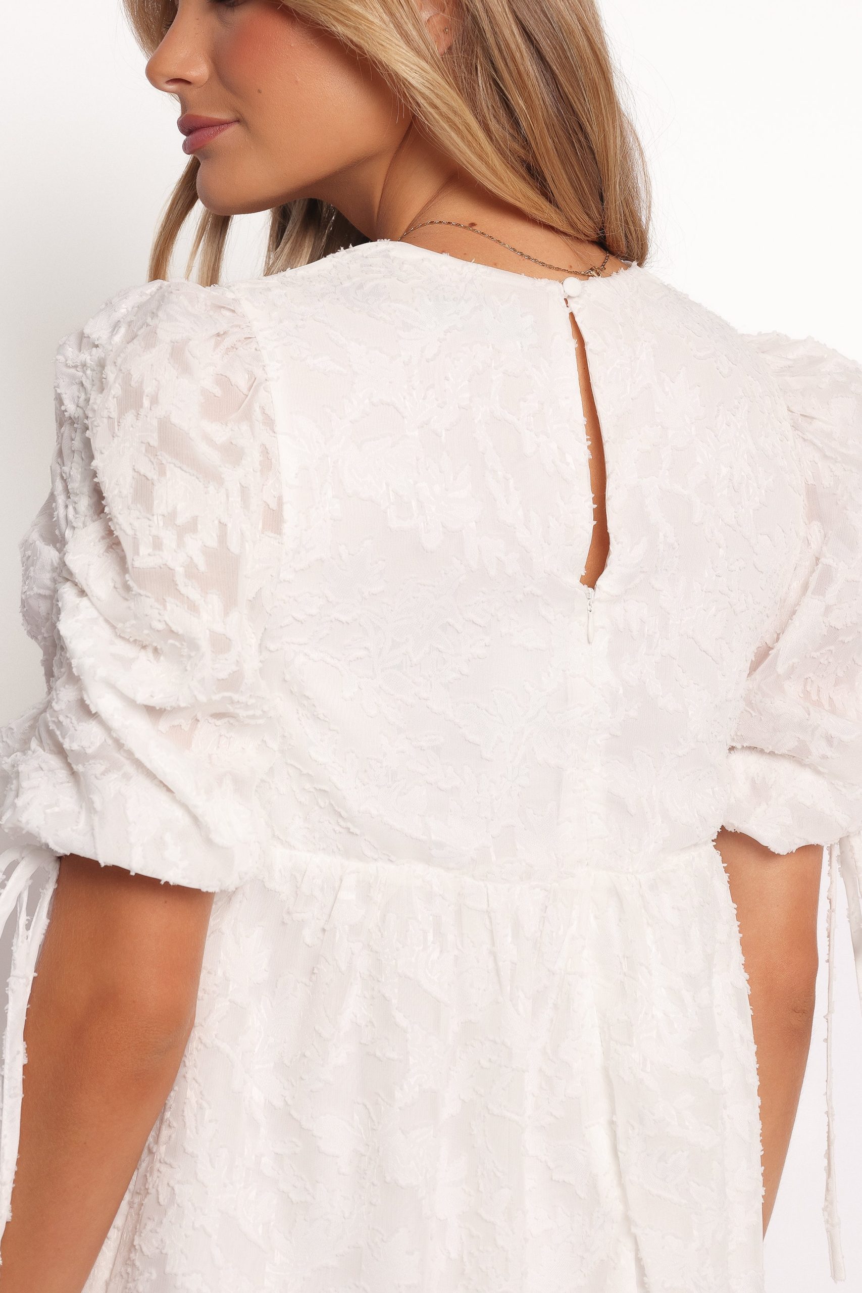 Giselle Mini Dress - White Floral - Image 6