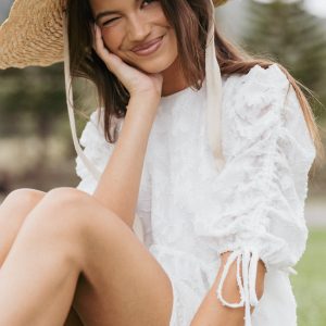 Giselle Mini Dress - White Floral