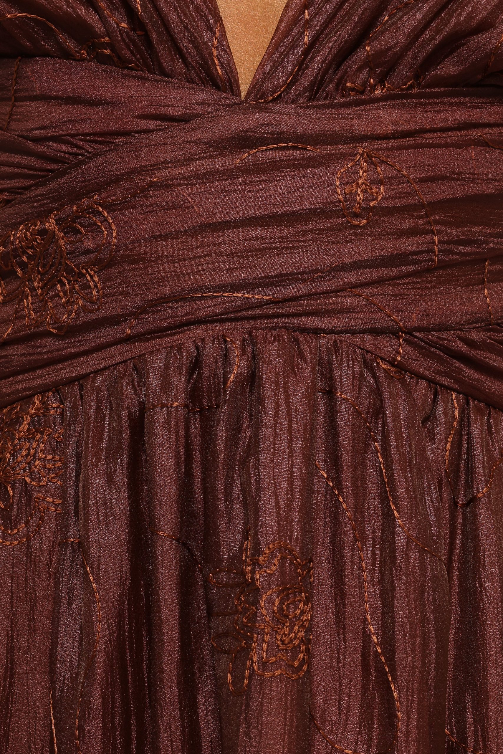Harmony Maxi Dress - Brown Floral - Image 7