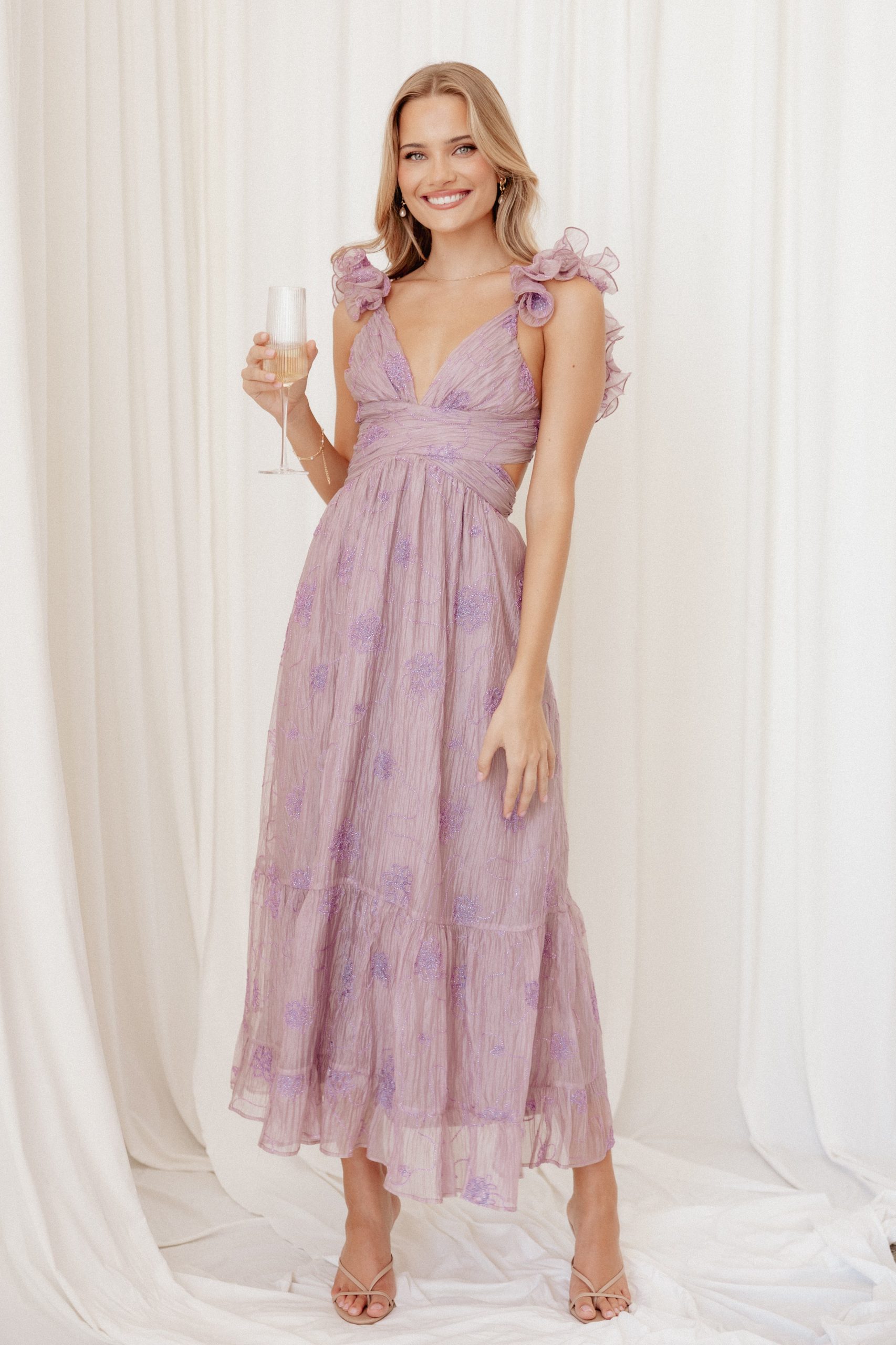 Harmony Maxi Dress - Lilac - Image 2